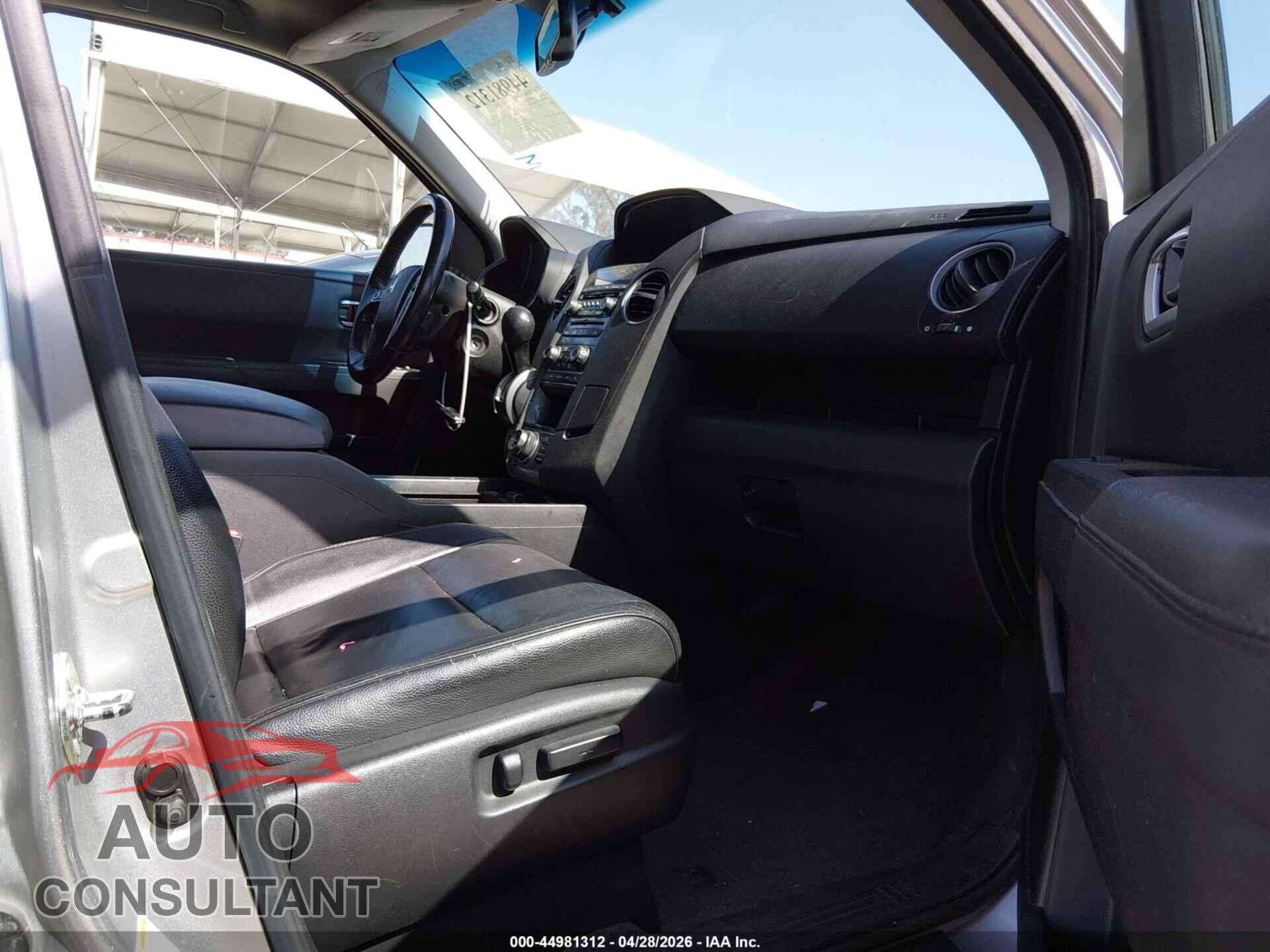 HONDA PILOT 2012 - 5FNYF3H99CB032246