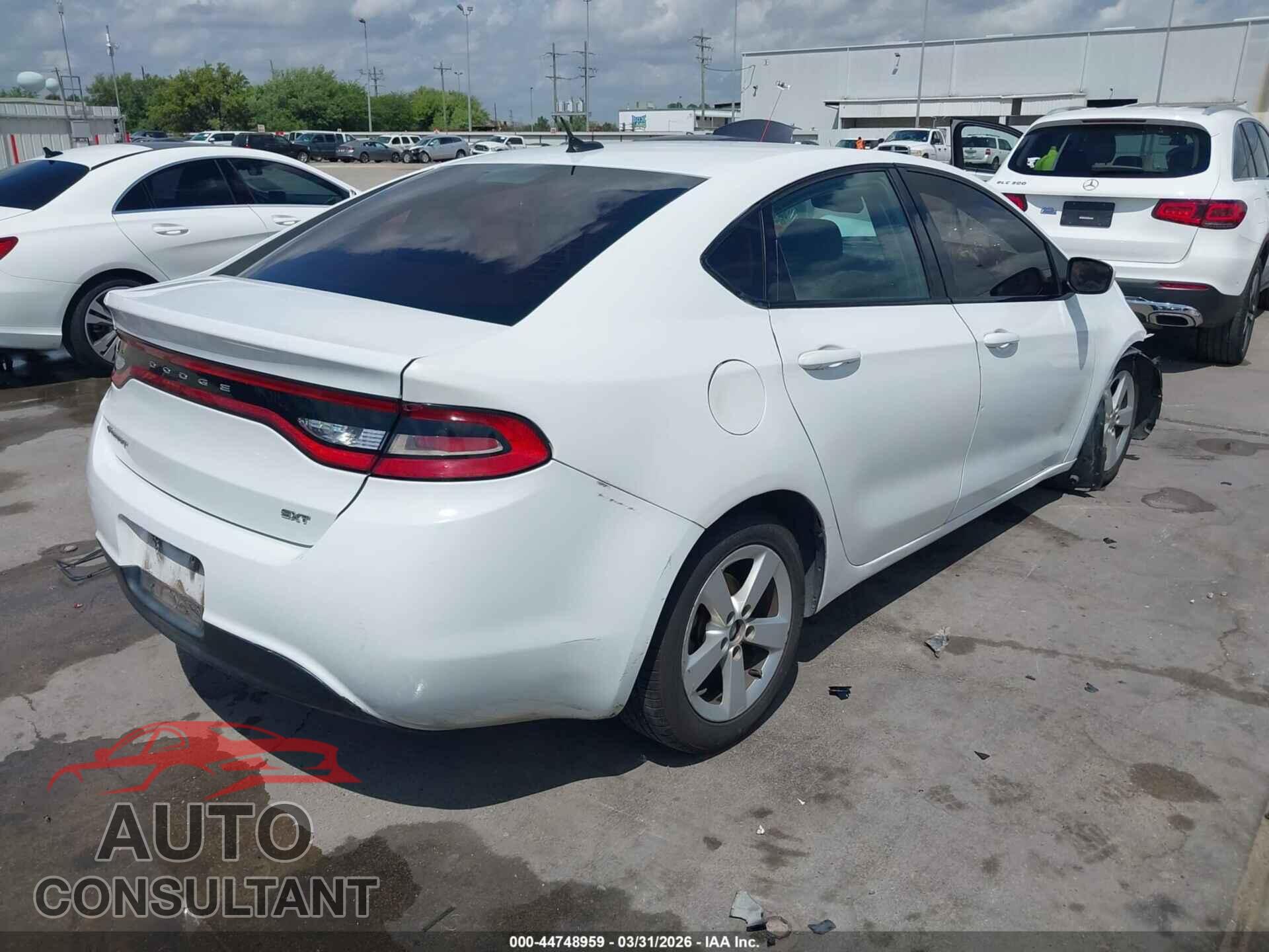 DODGE DART 2015 - 1C3CDFBB6FD286249