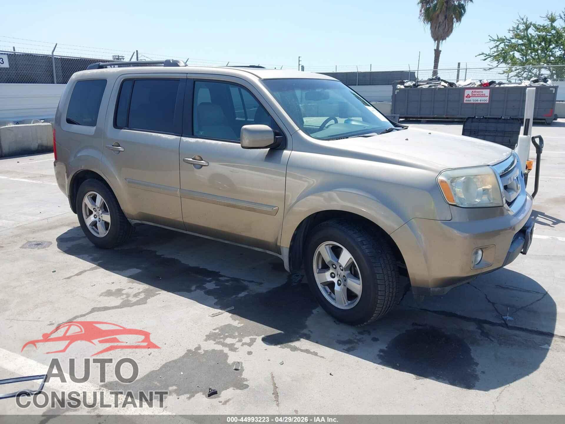HONDA PILOT 2009 - 5FNYF38579B027889