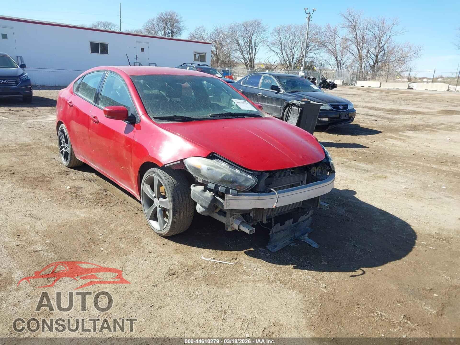 DODGE DART 2015 - 1C3CDFEB7FD128143
