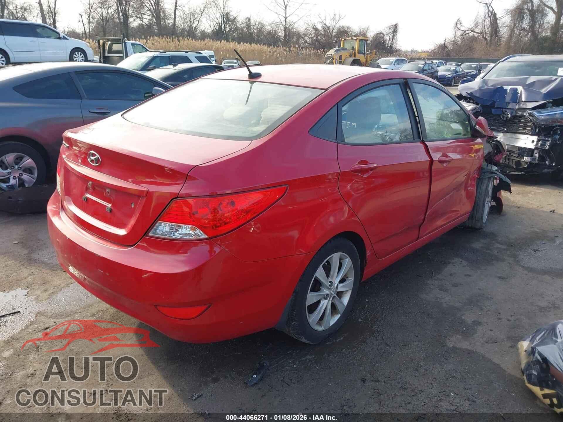 HYUNDAI ACCENT 2012 - KMHCU4AE3CU060432