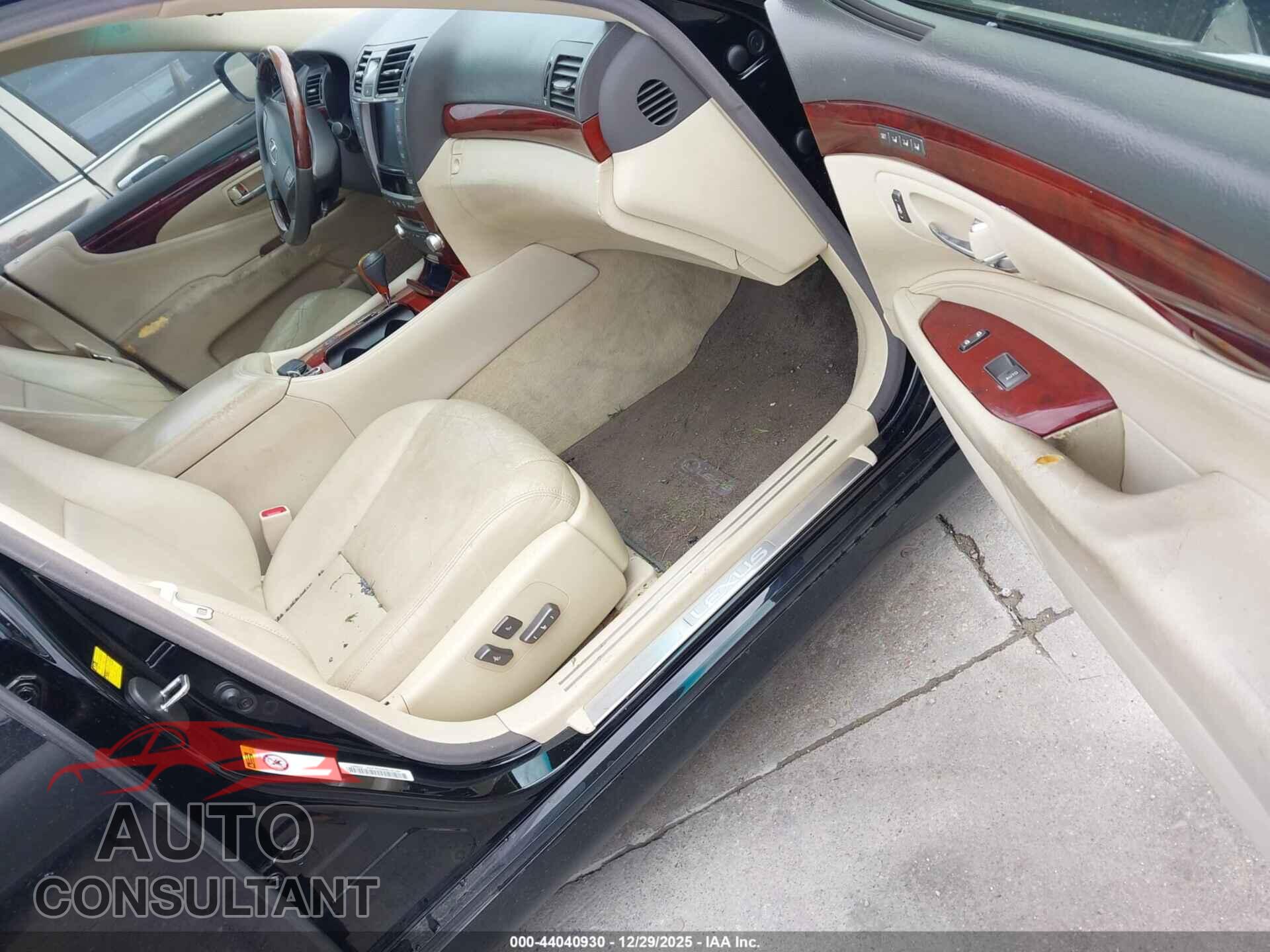 LEXUS LS 460 2010 - JTHBL5EF5A5091991