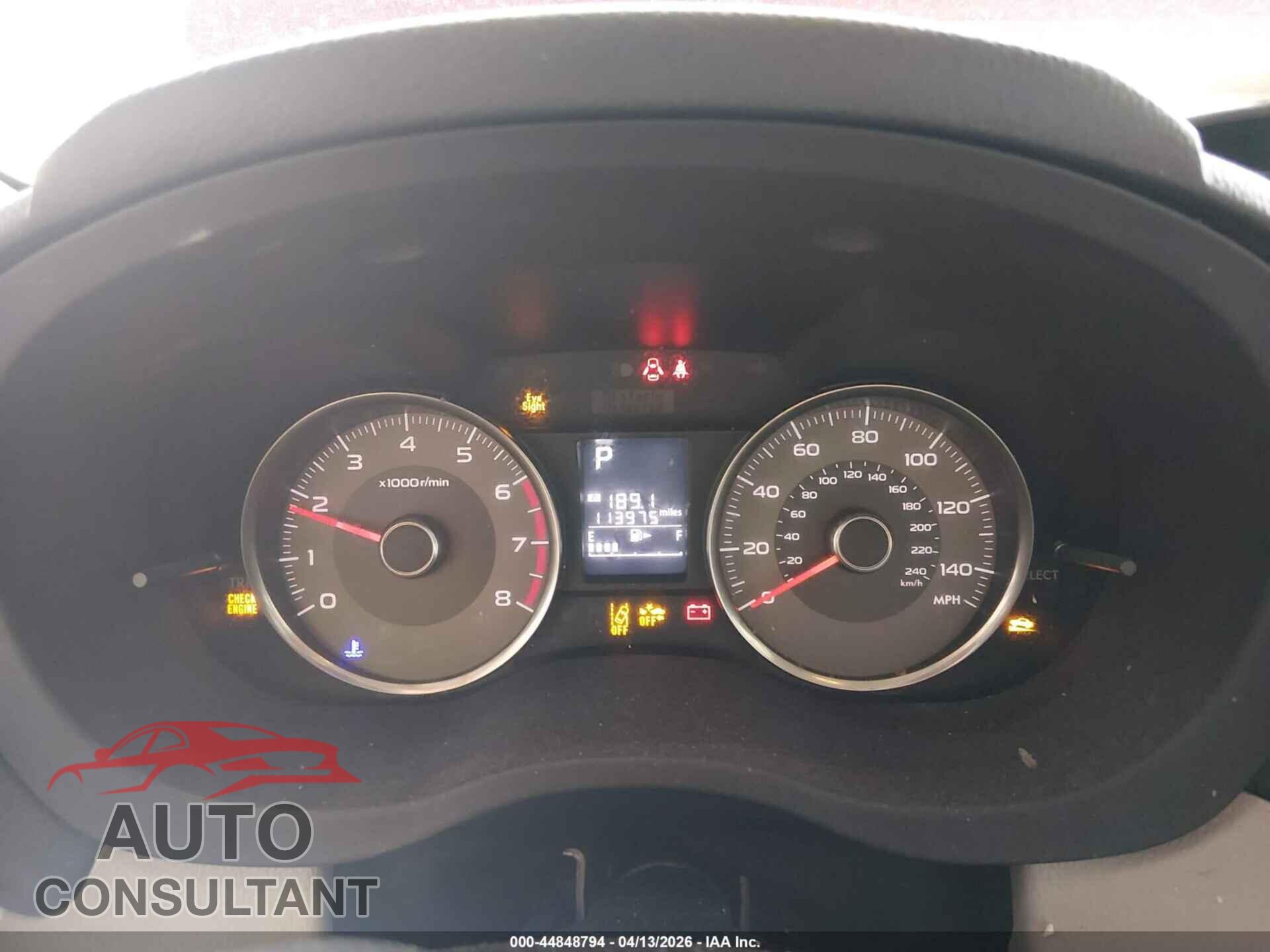 SUBARU FORESTER 2015 - JF2SJAFC8FH801249