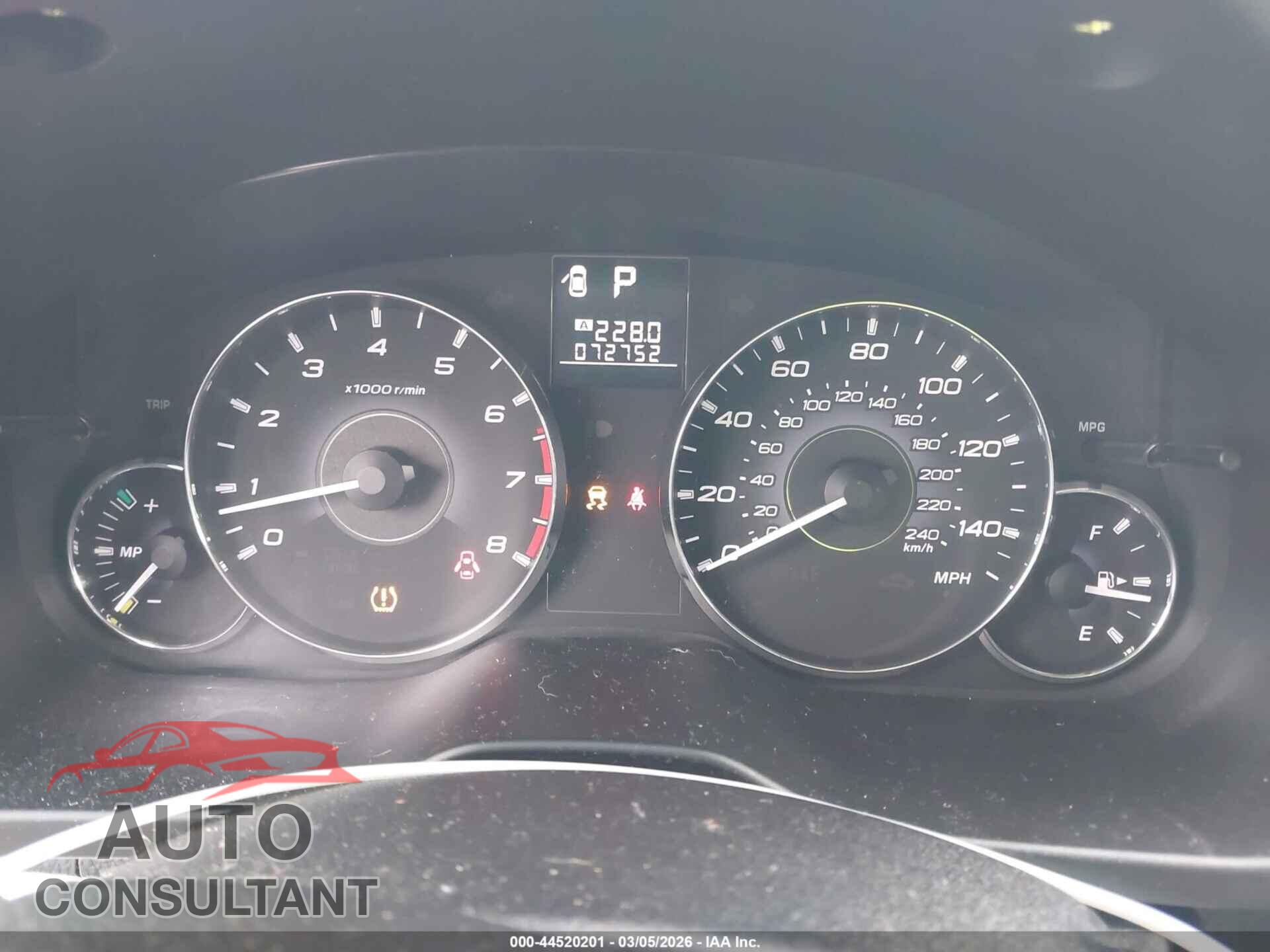 SUBARU OUTBACK 2011 - 4S4BRBCC6B3322073