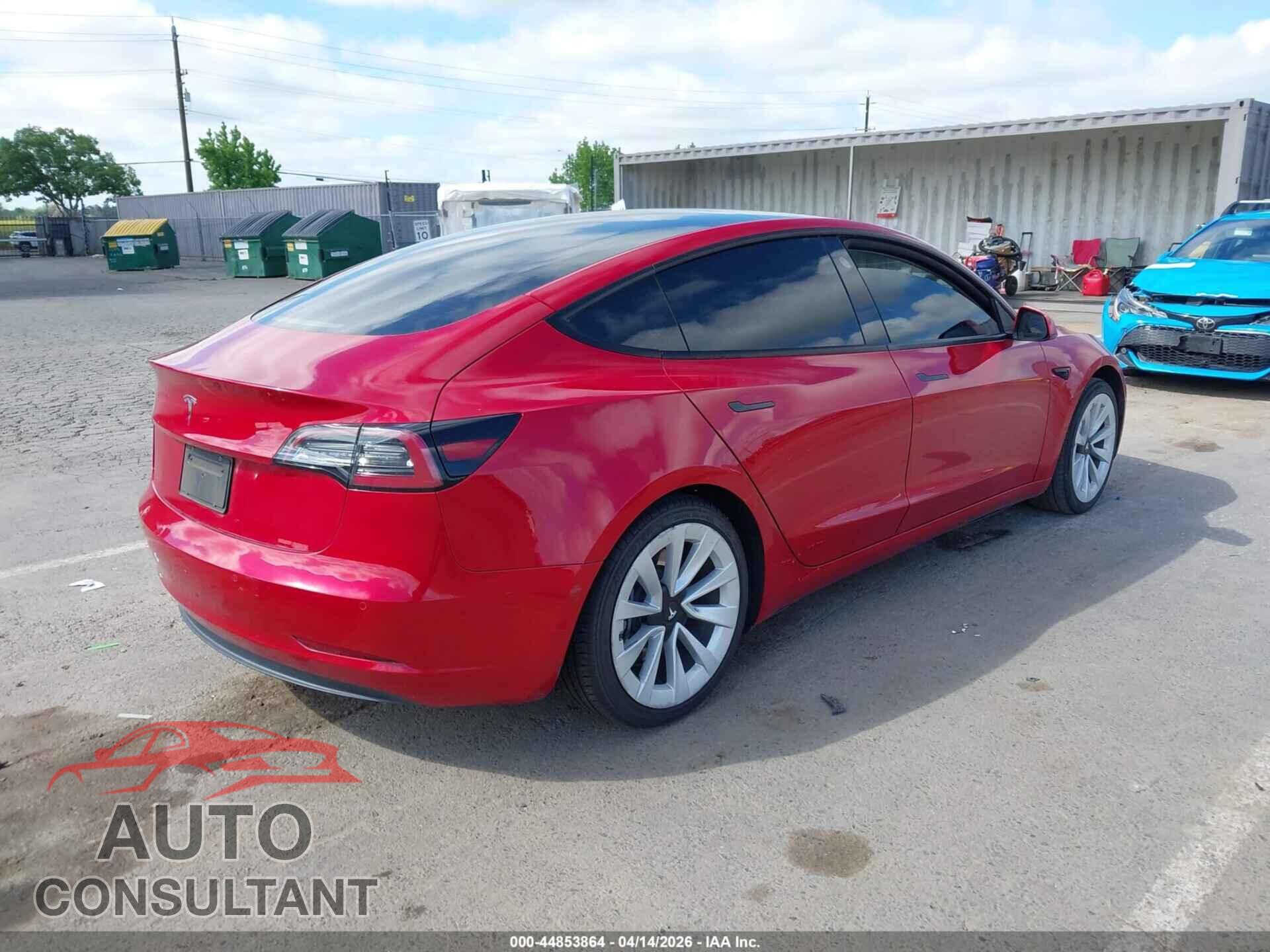 TESLA MODEL 3 2022 - 5YJ3E1EA9NF186331