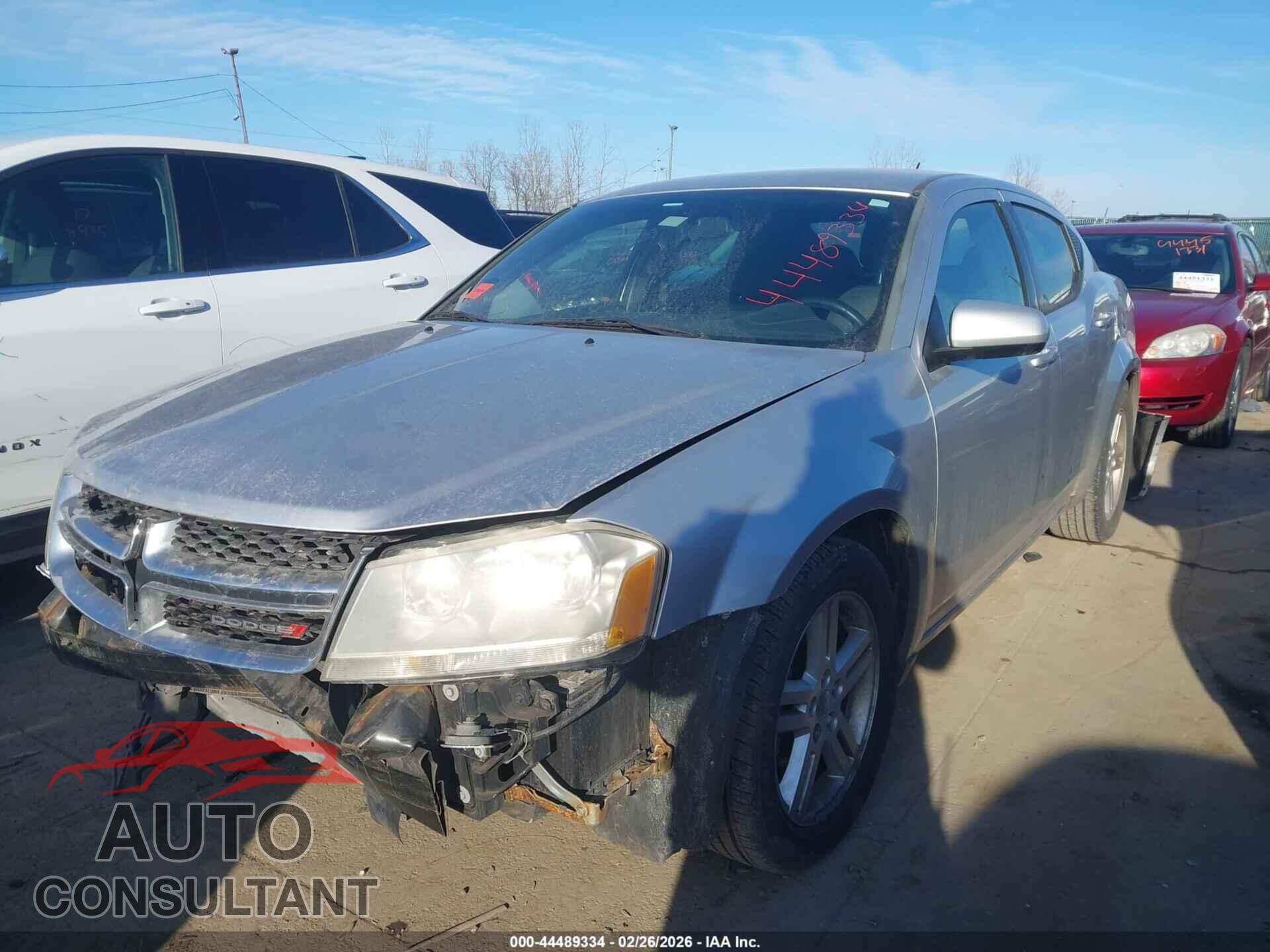 DODGE AVENGER 2012 - 1C3CDZCB5CN312832