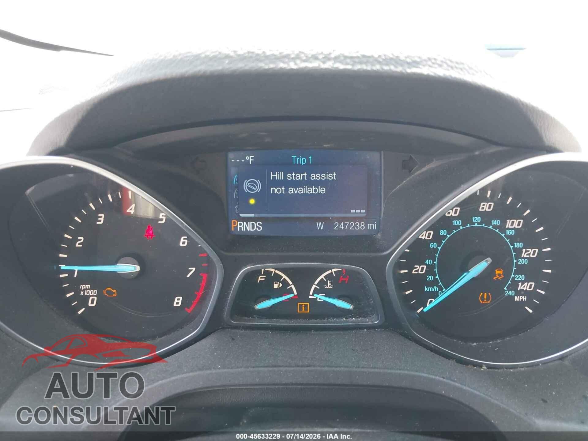 FORD ESCAPE 2014 - 1FMCU0GX1EUD03207