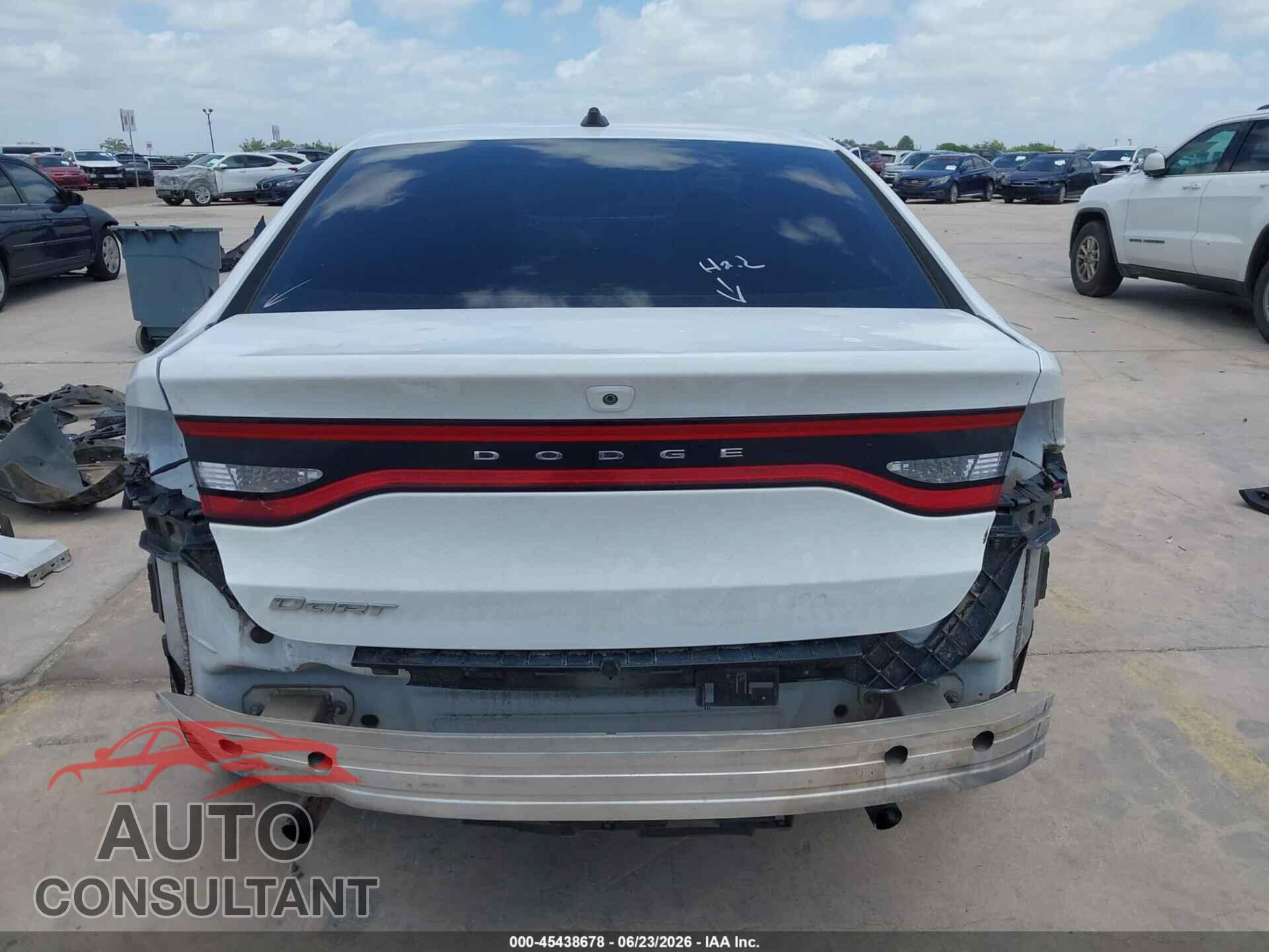 DODGE DART 2015 - 1C3CDFBB2FD146599