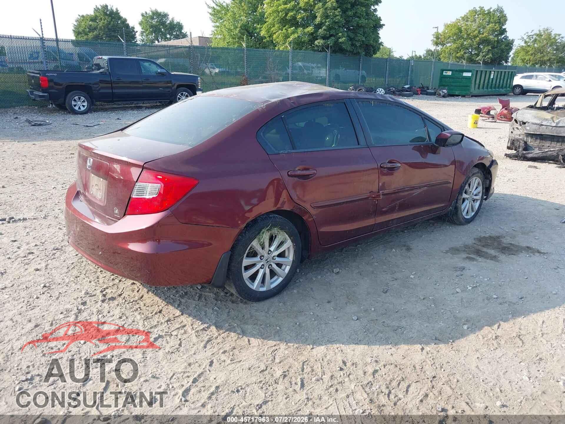 HONDA CIVIC 2012 - 2HGFB2F87CH510280