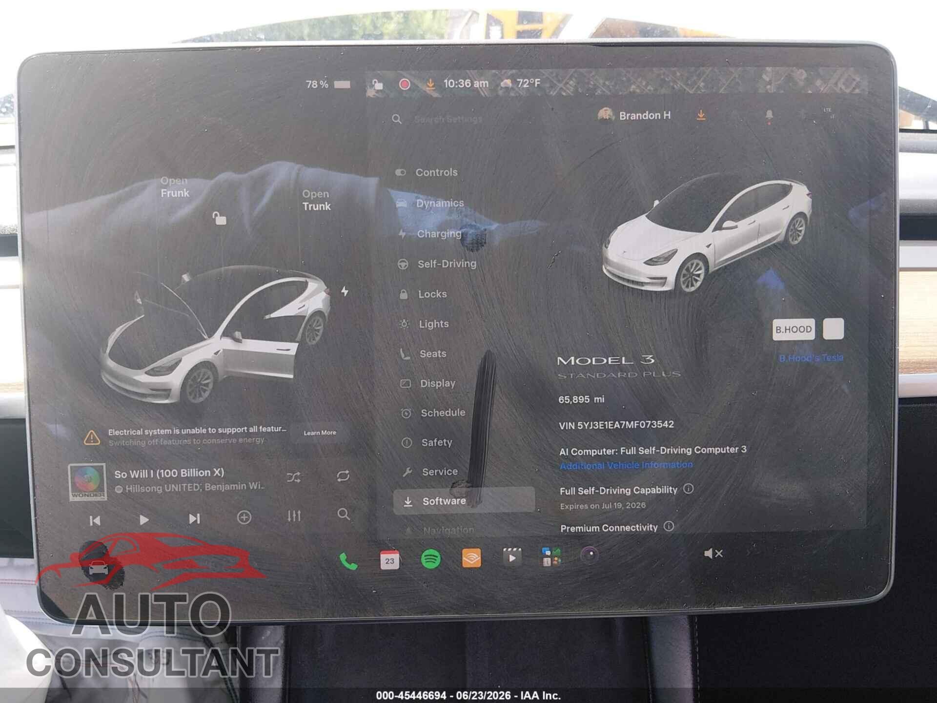 TESLA MODEL 3 2021 - 5YJ3E1EA7MF073542
