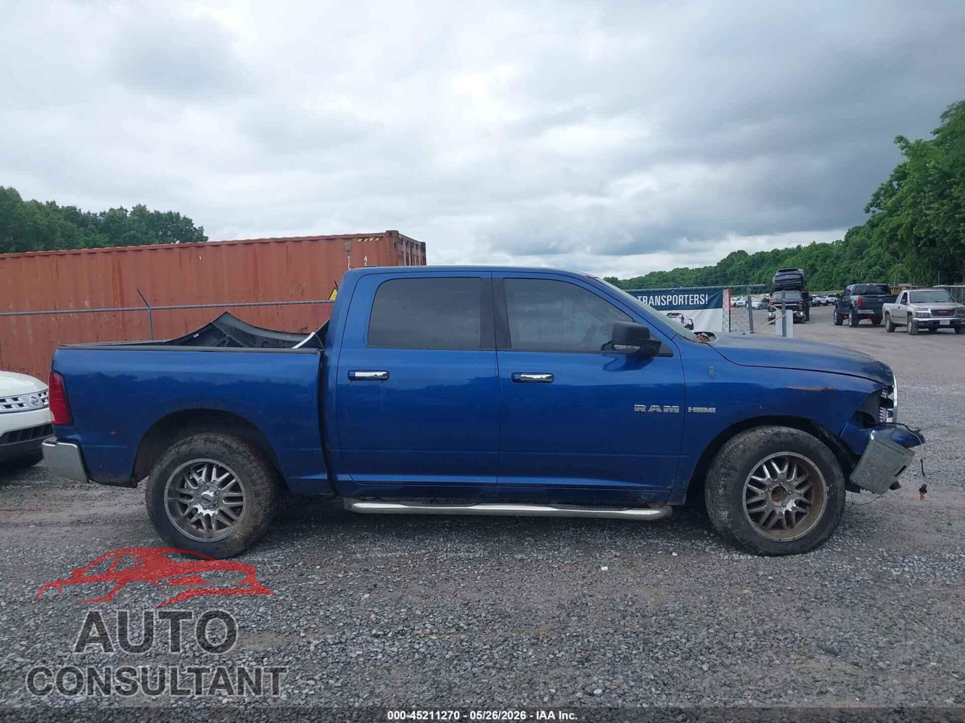 DODGE RAM 1500 2010 - 1D7RB1CT0AS118154