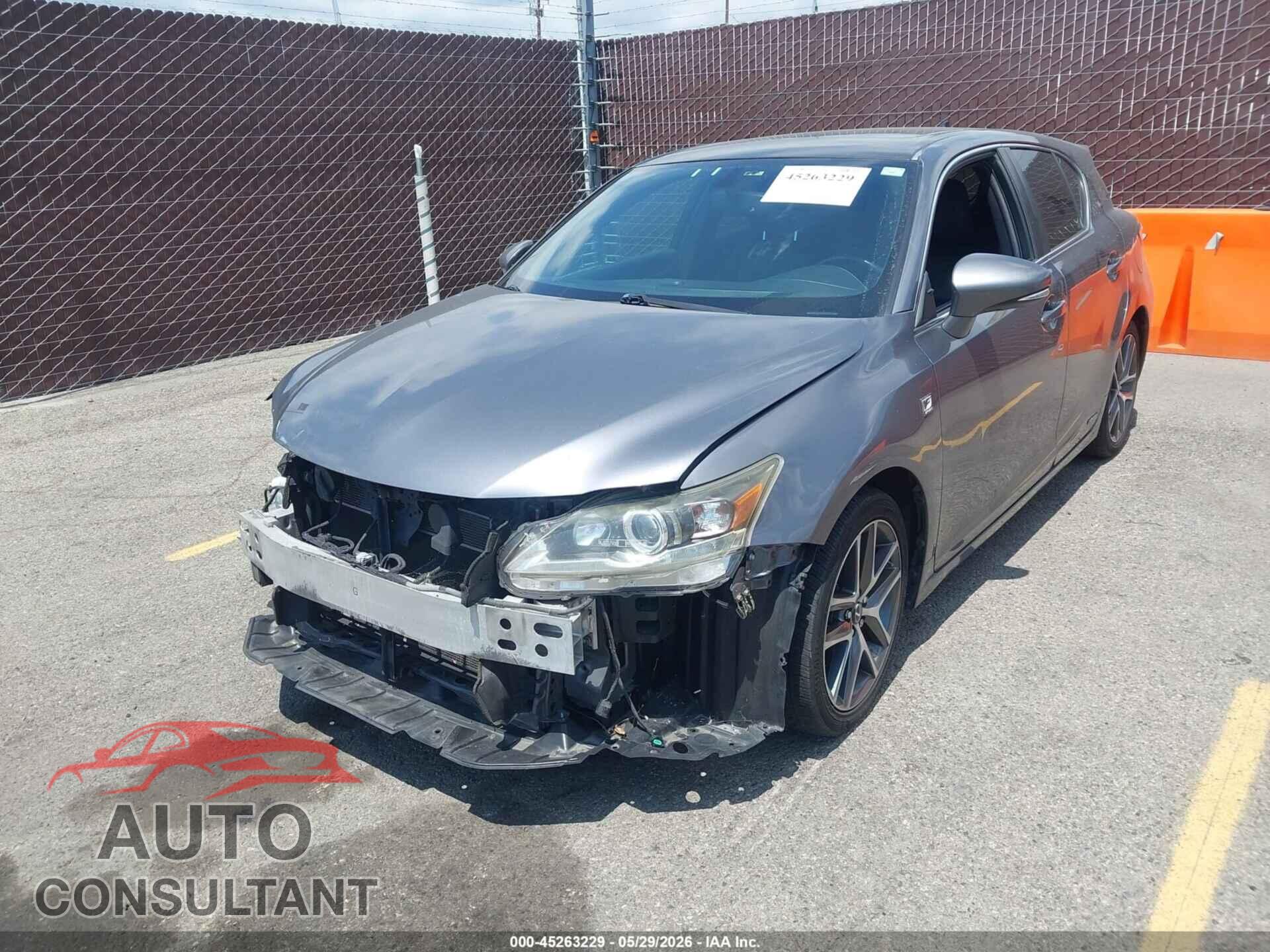 LEXUS CT 200H 2015 - JTHKD5BH8F2248831