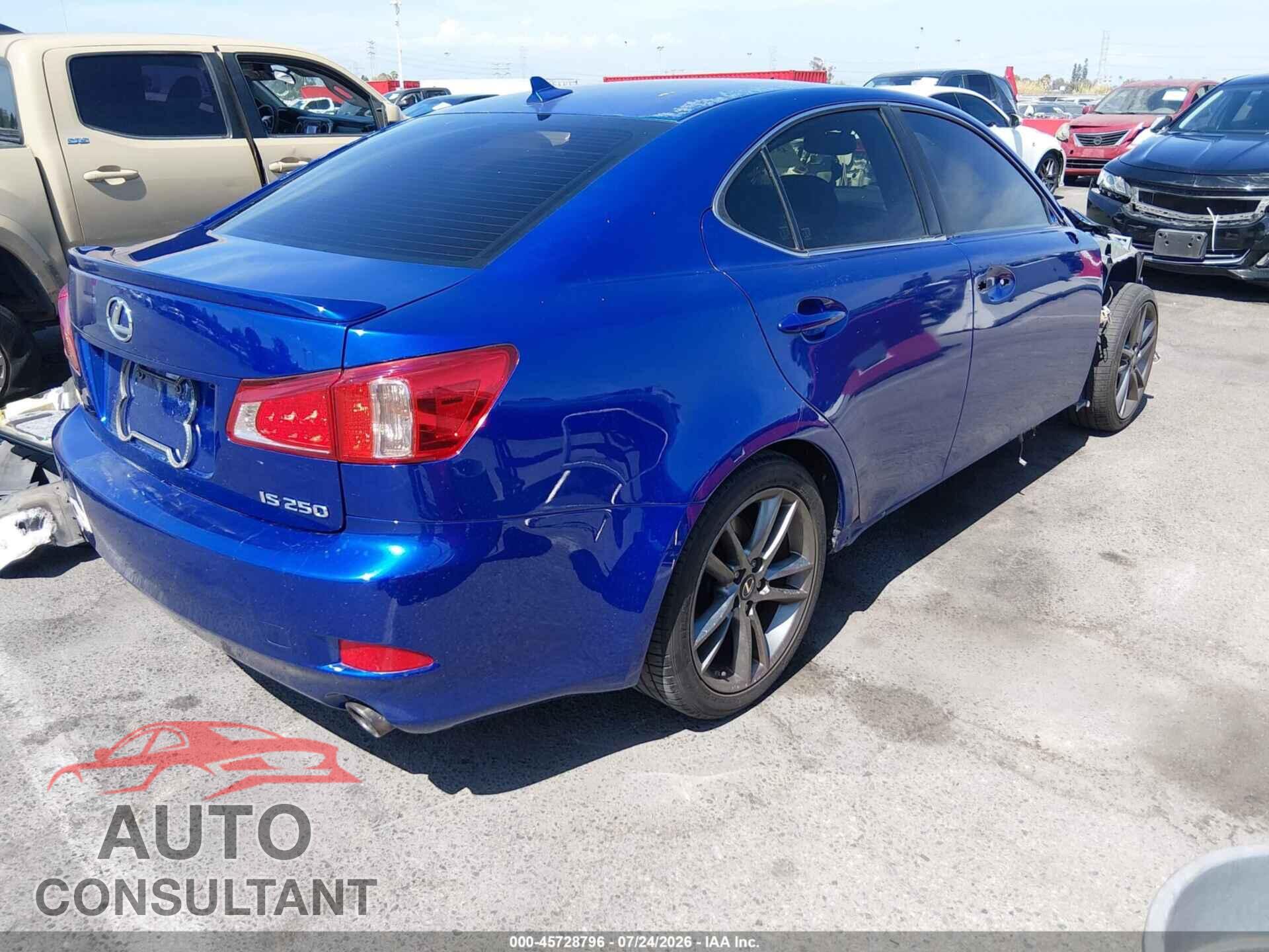 LEXUS IS 250 2011 - JTHBF5C20B5154522