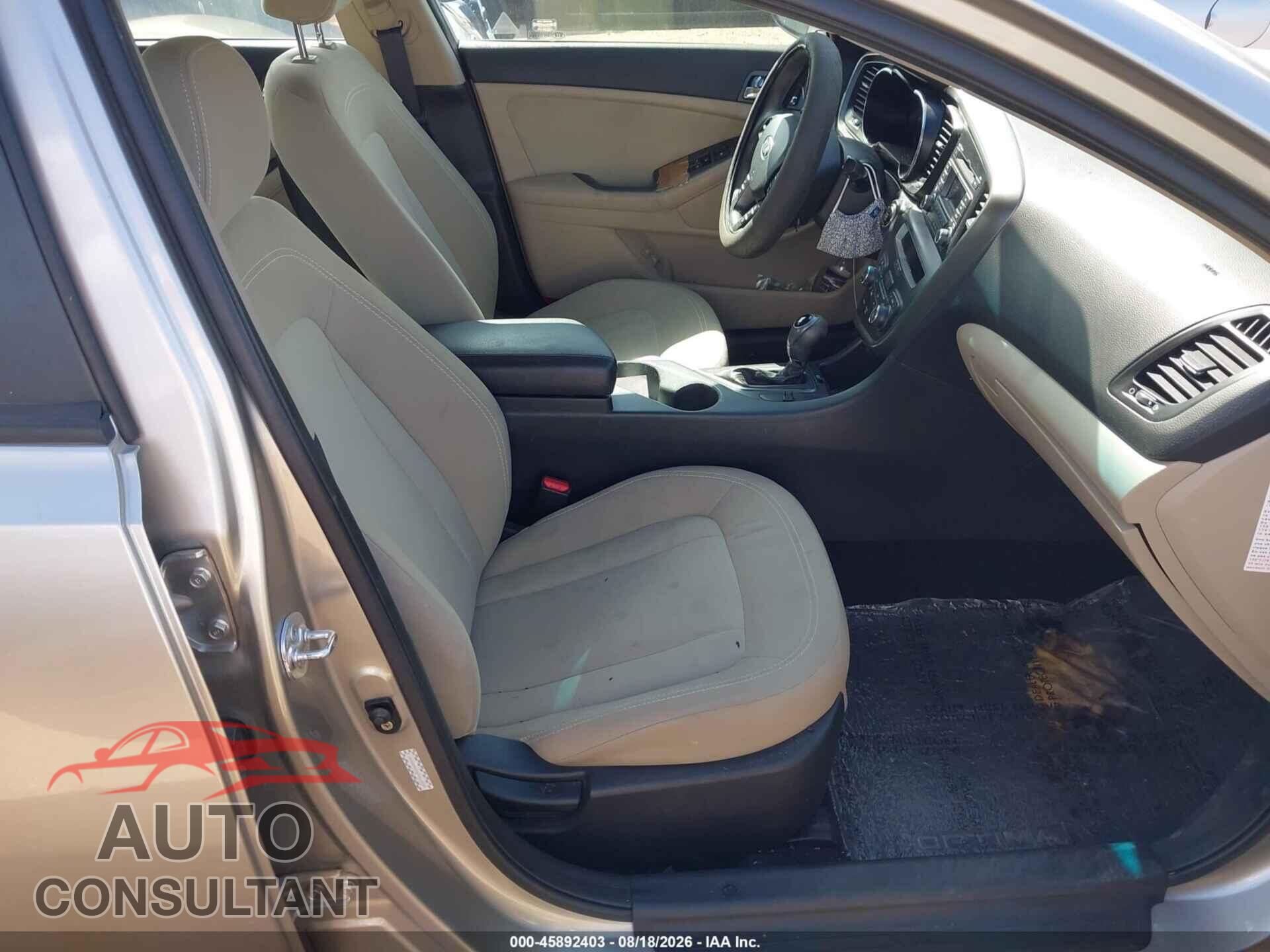 KIA OPTIMA 2012 - KNAGM4AD0C5035539