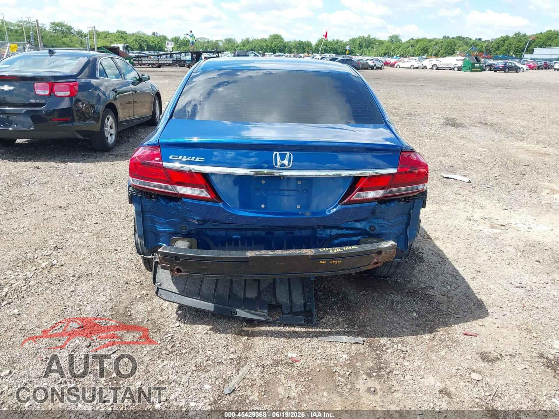 HONDA CIVIC 2013 - 19XFB2F53DE061102