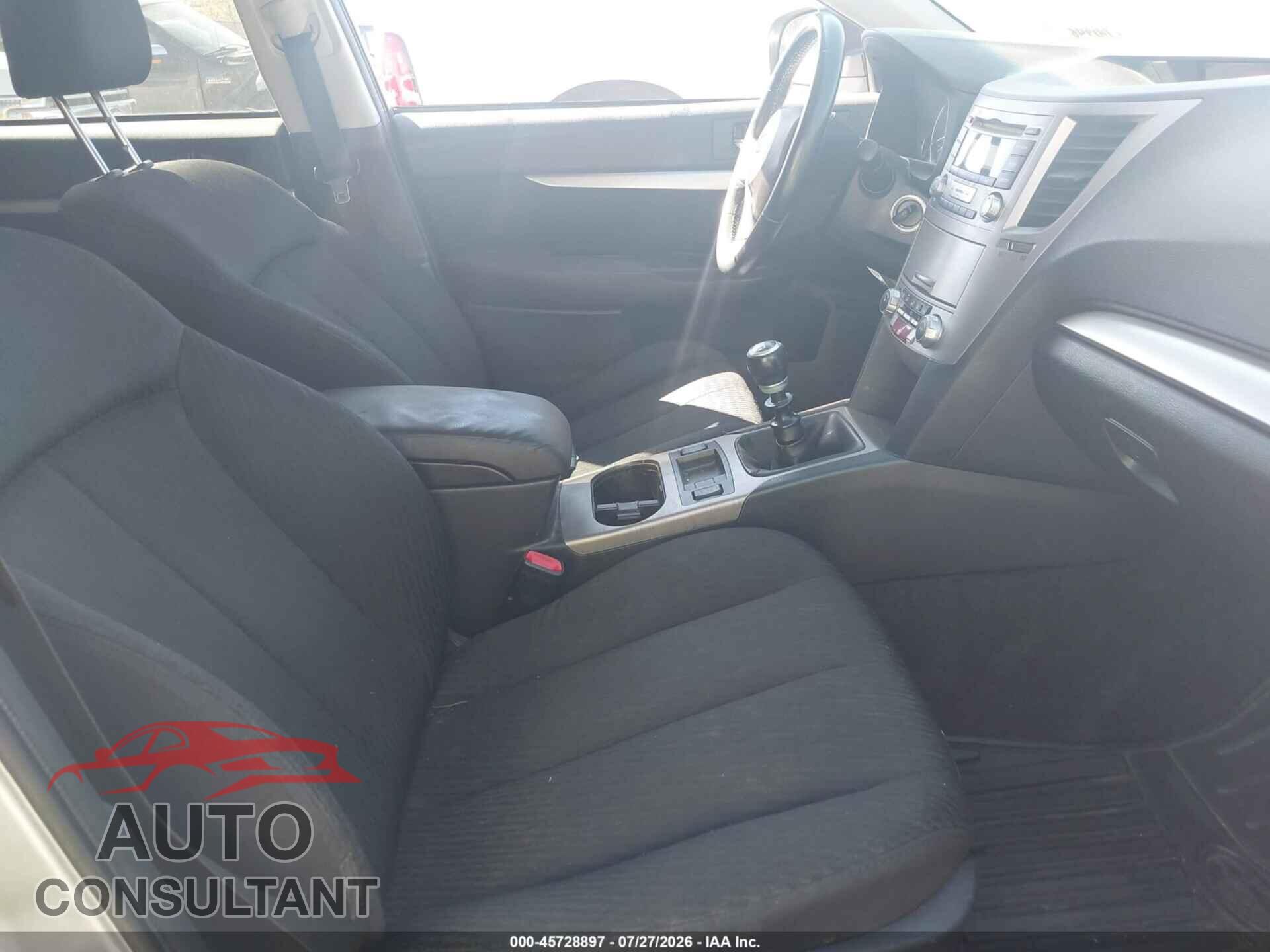 SUBARU OUTBACK 2012 - 4S4BRBCC6C1220947