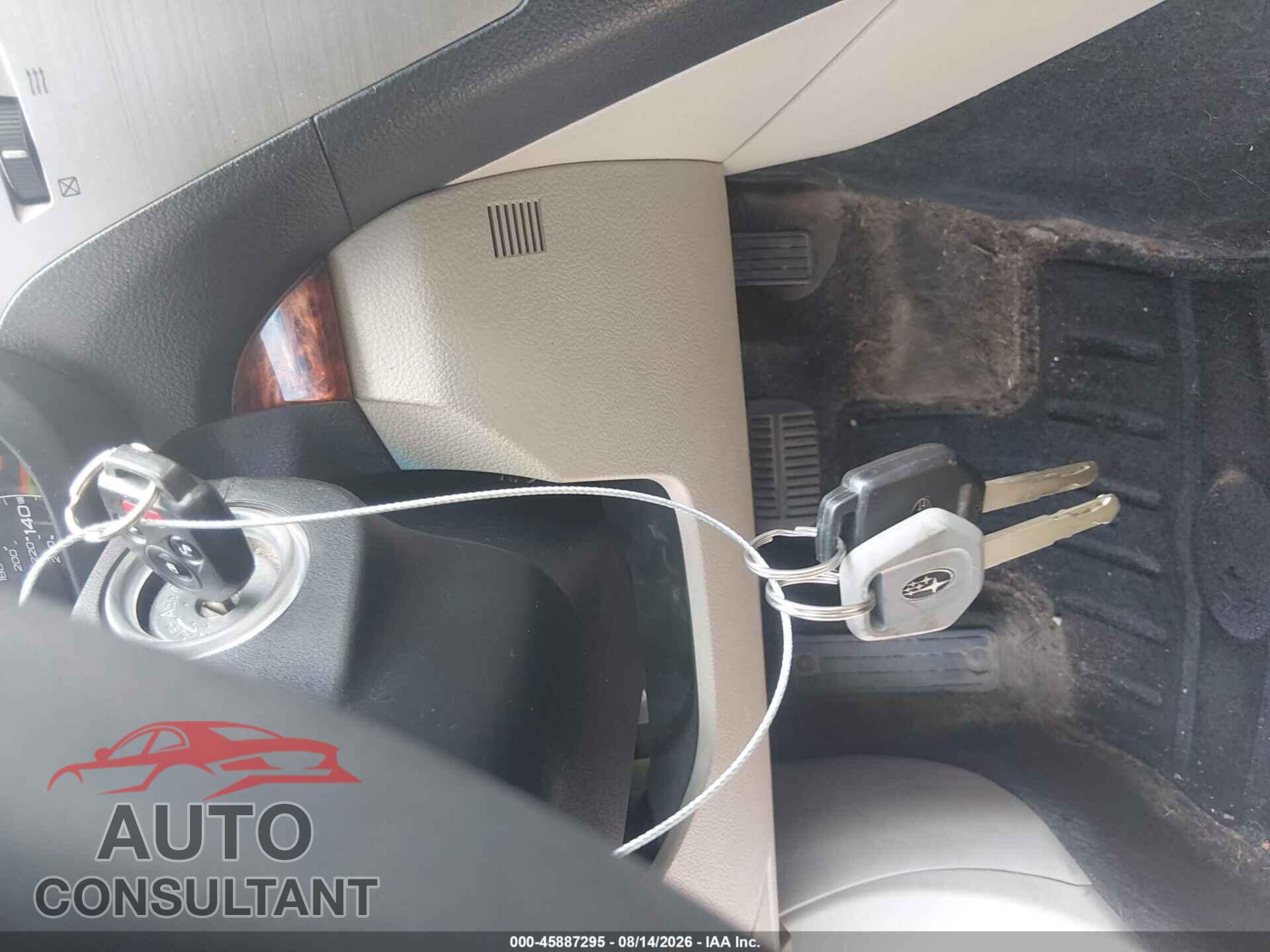 SUBARU OUTBACK 2011 - 4S4BRDJC2B2362476