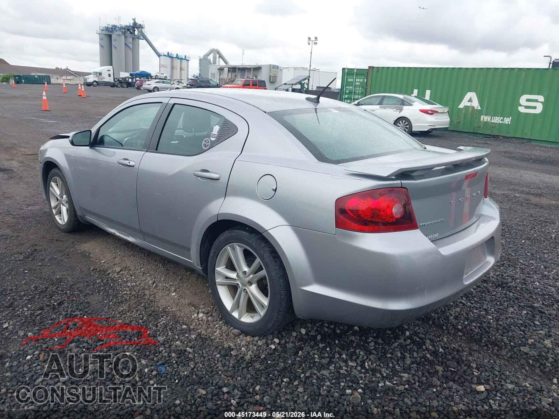 DODGE AVENGER 2013 - 1C3CDZCB2DN588239