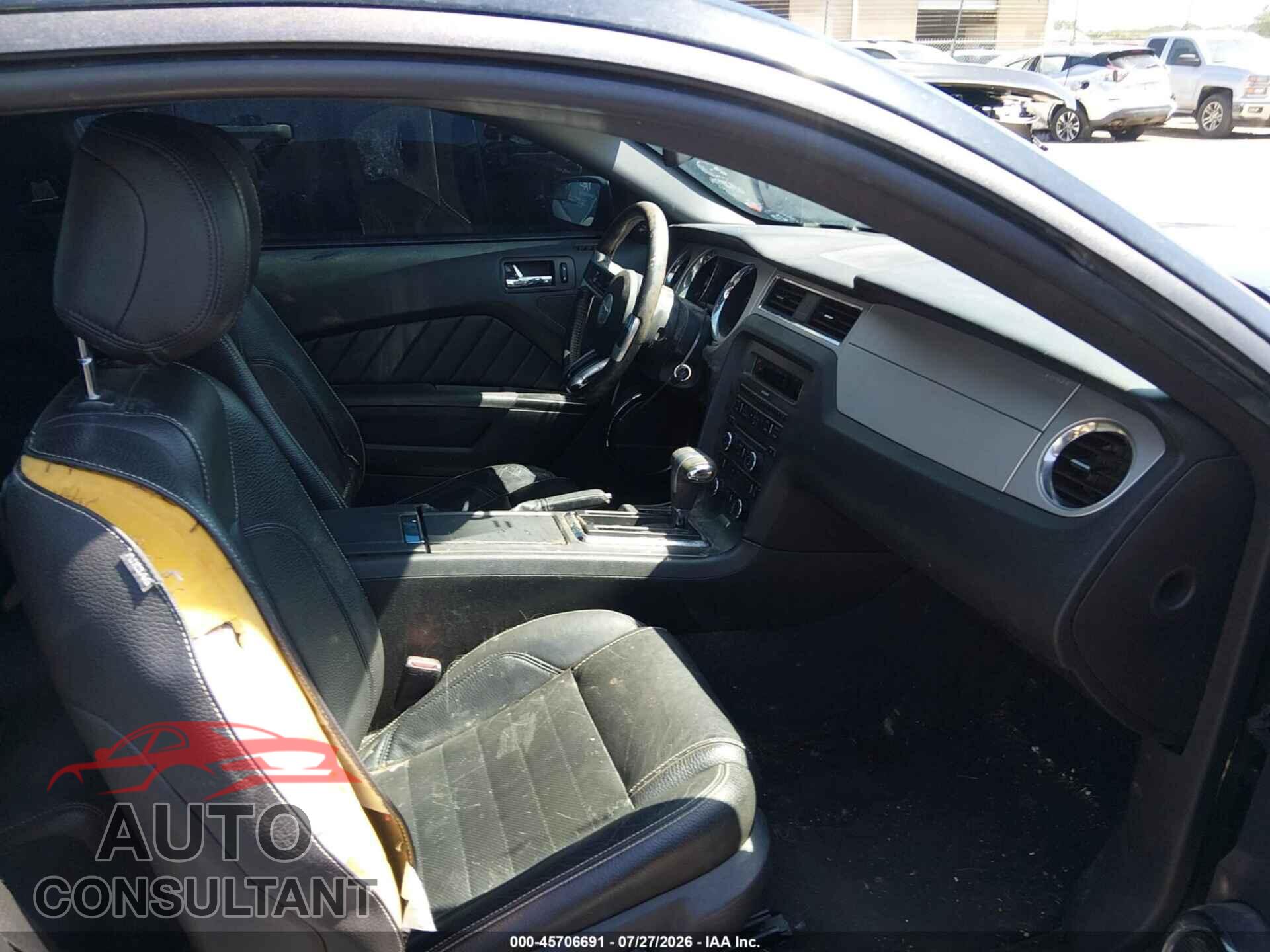 FORD MUSTANG 2012 - 1ZVBP8AM2C5281775