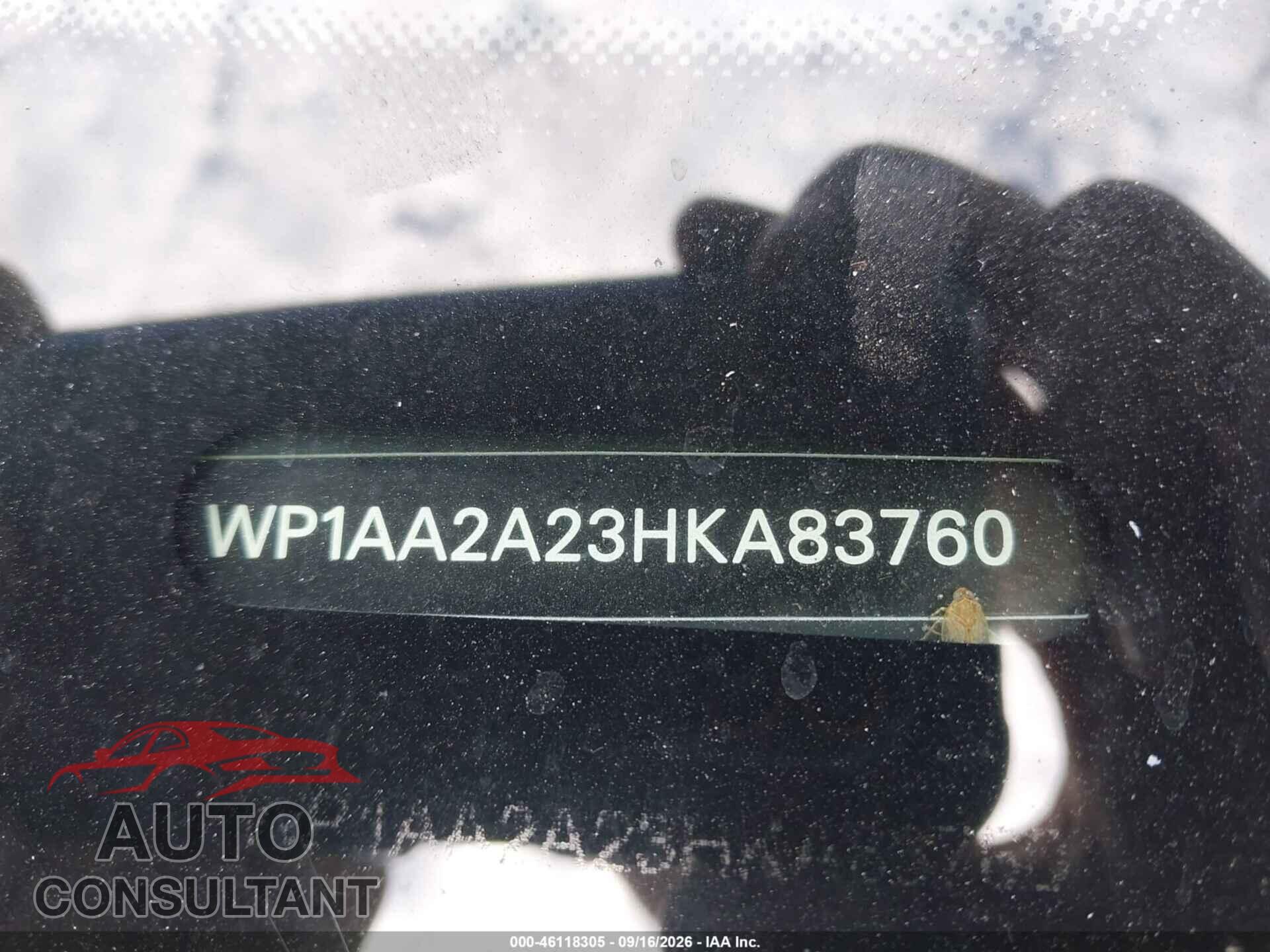 PORSCHE CAYENNE 2017 - WP1AA2A23HKA83760