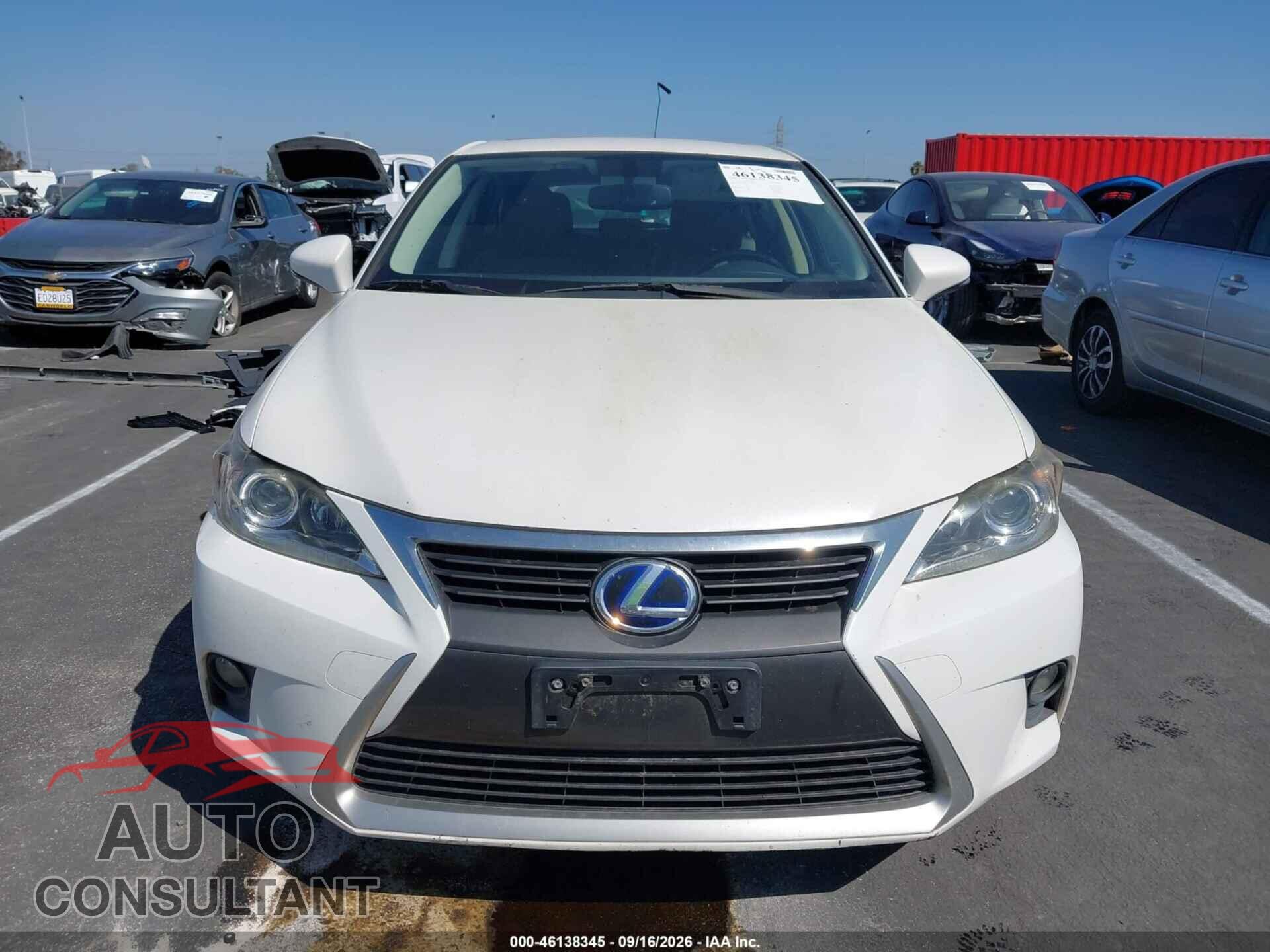 LEXUS CT 200H 2015 - JTHKD5BH3F2230981