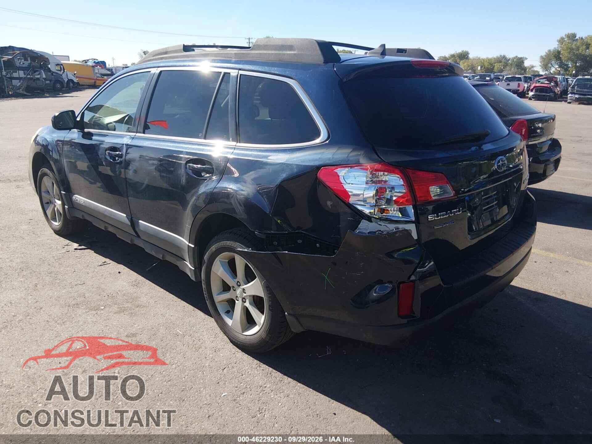 SUBARU OUTBACK 2014 - 4S4BRBDC2E3207554