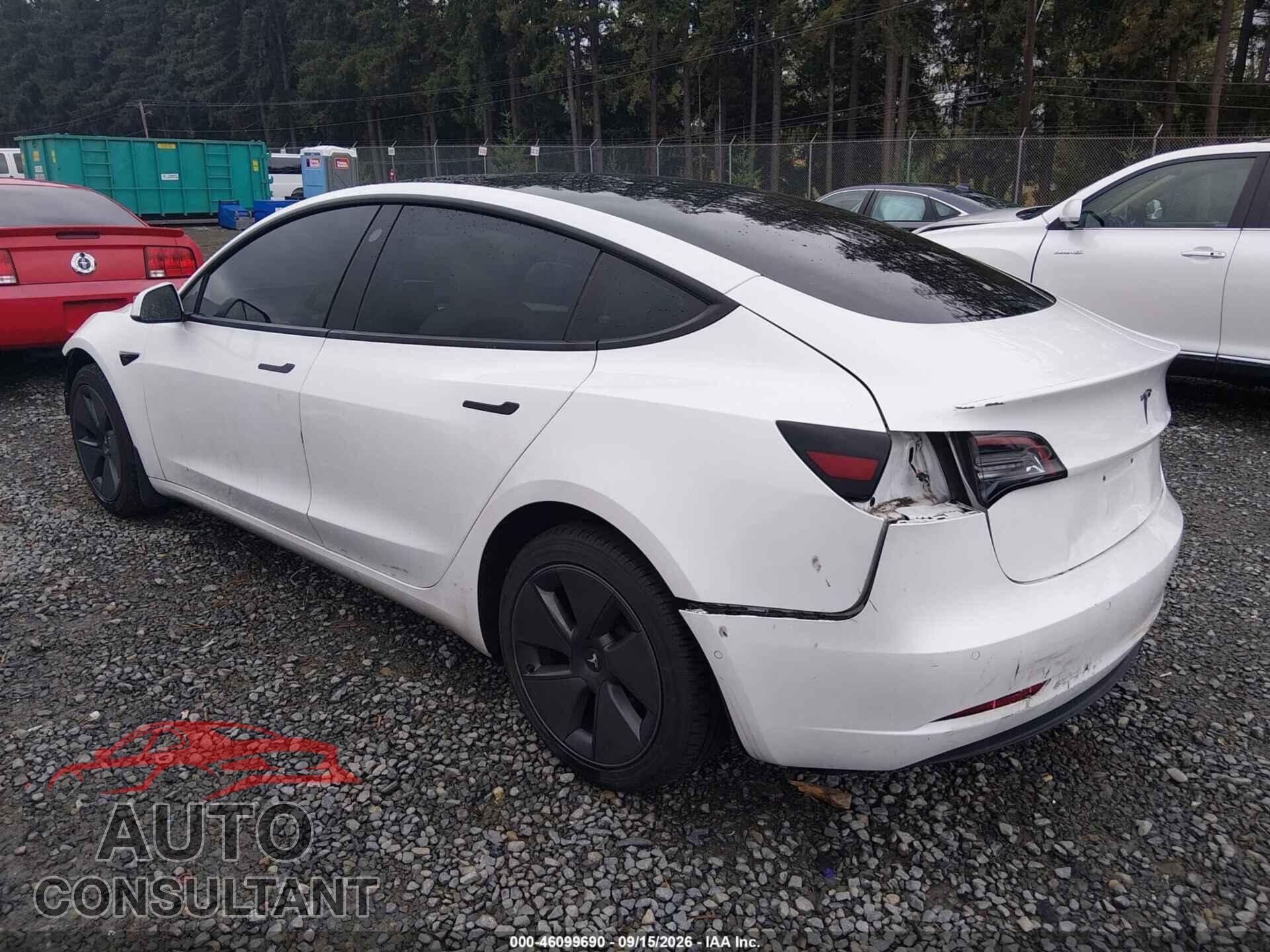 TESLA MODEL 3 2022 - 5YJ3E1EA3NF121412