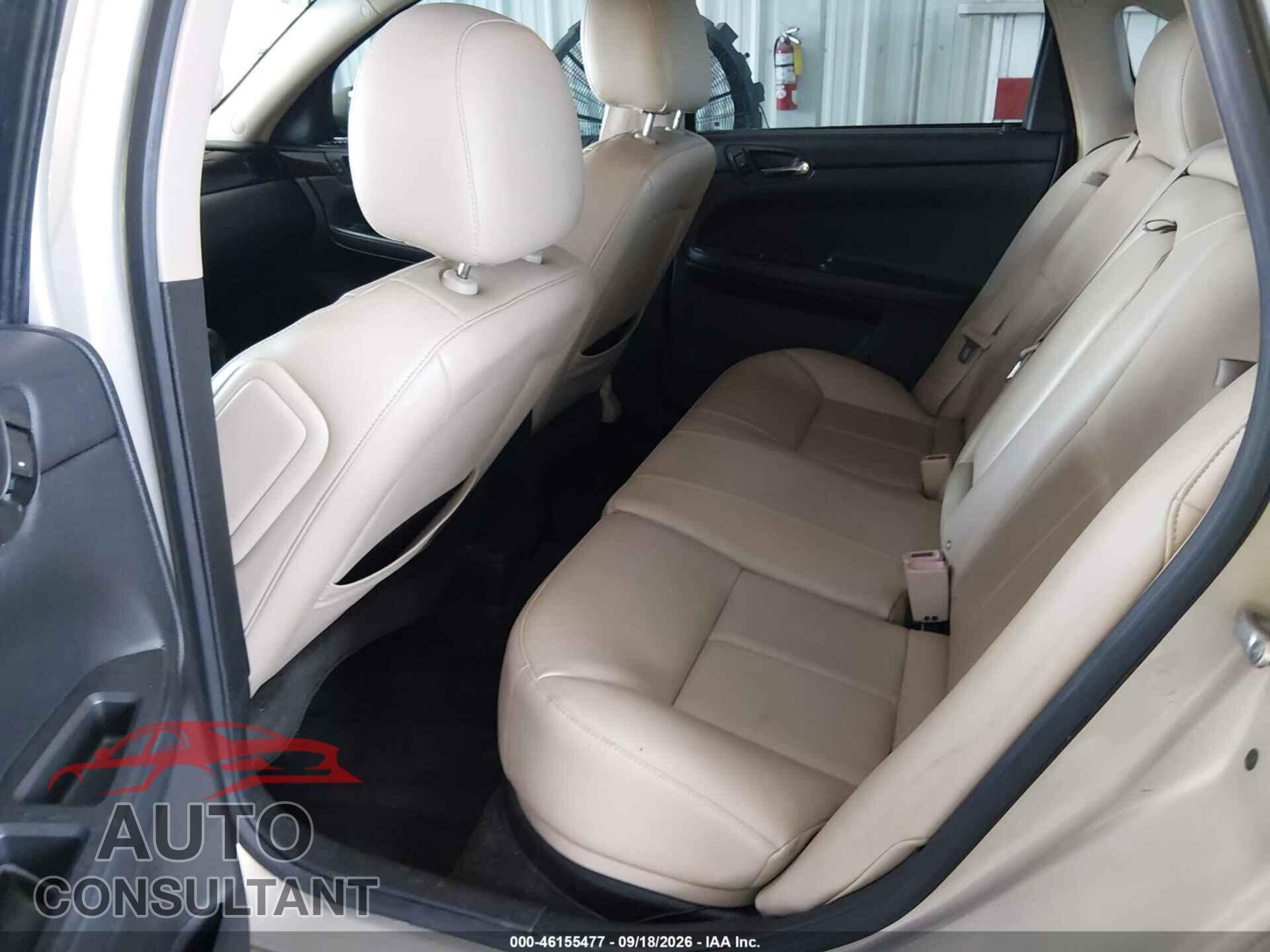 CHEVROLET IMPALA 2012 - 2G1WC5E36C1175548