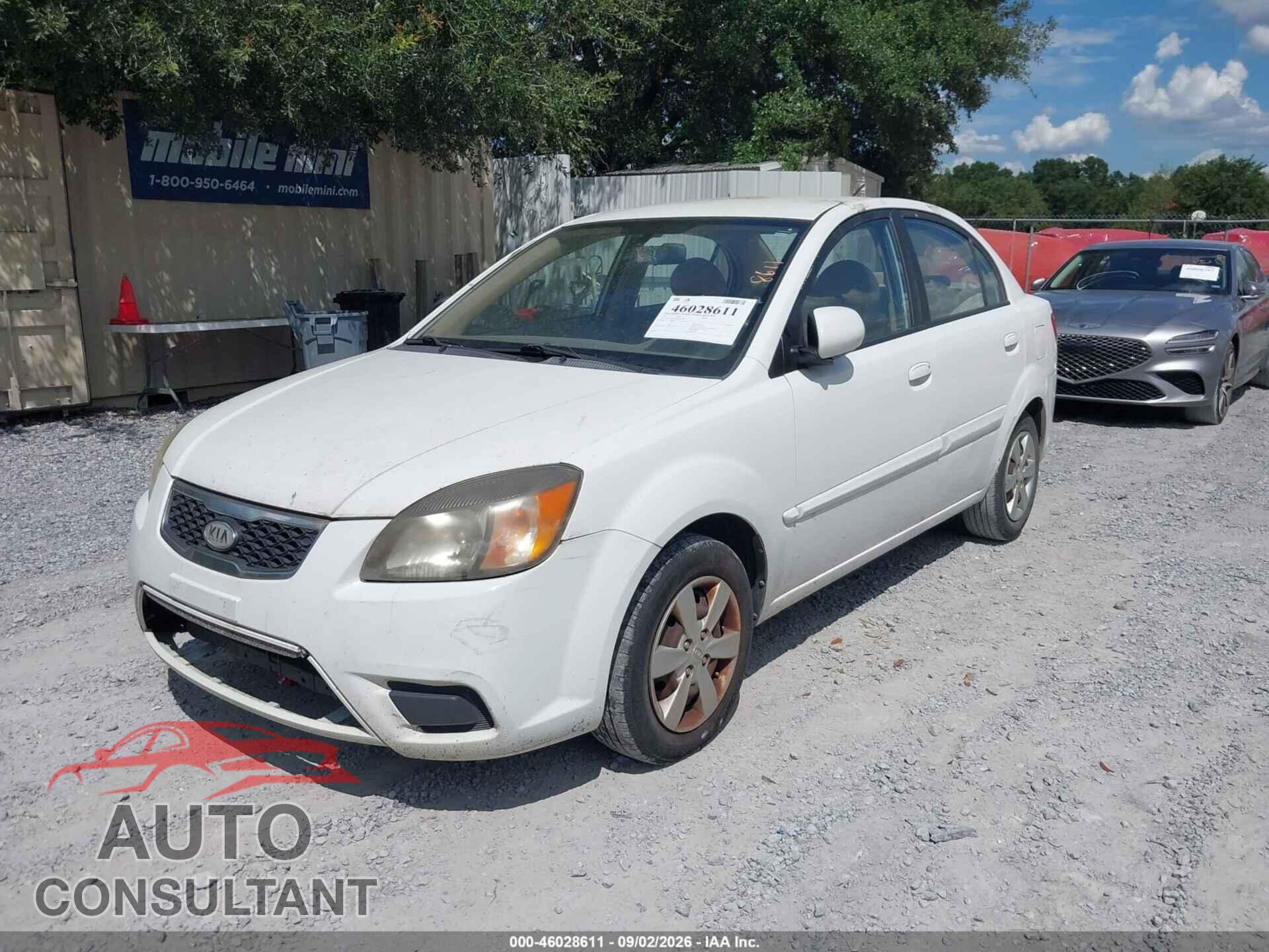 KIA RIO 2011 - KNADH4A39B6725846