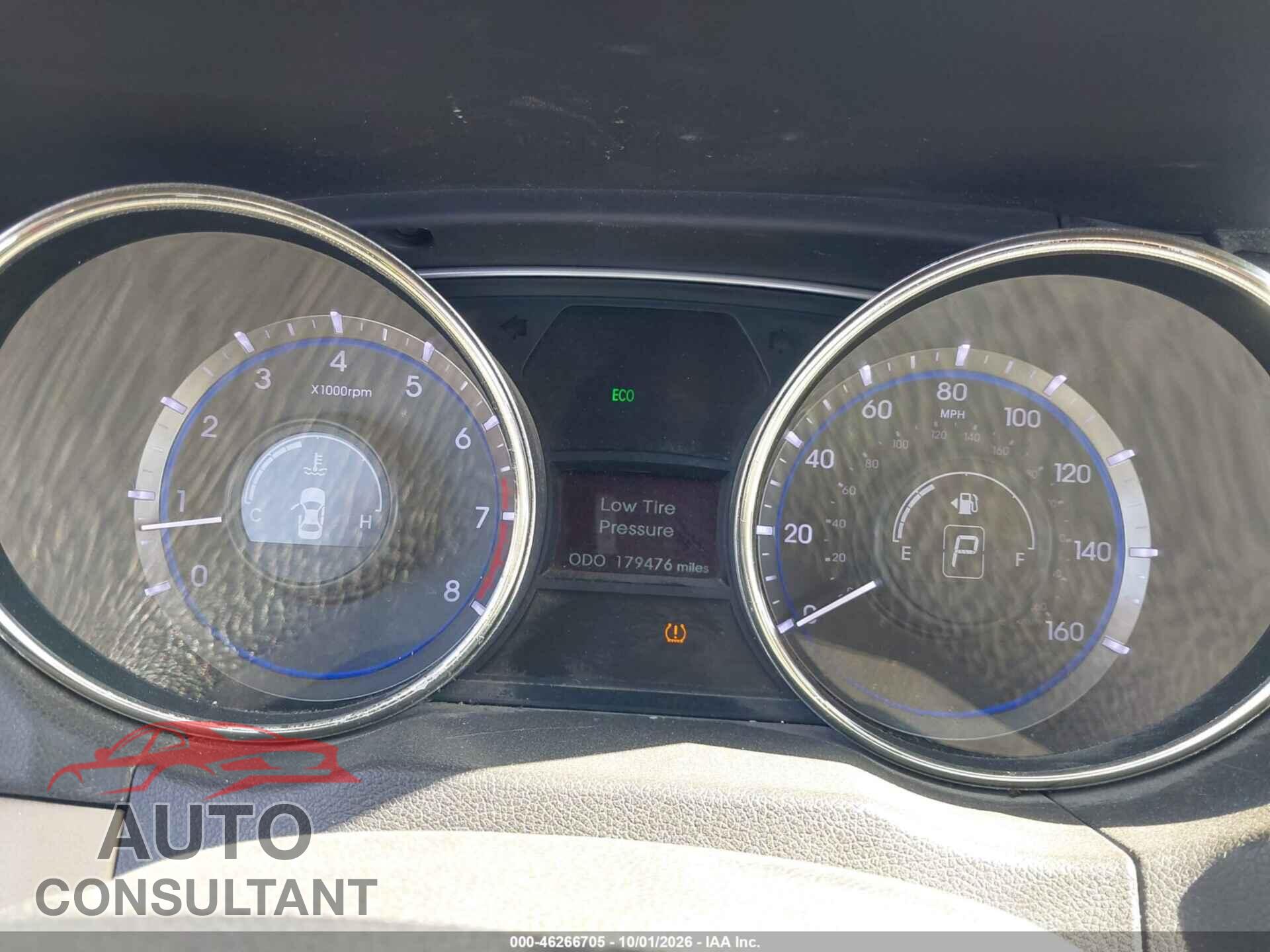 HYUNDAI SONATA 2012 - 5NPEB4AC5CH496288