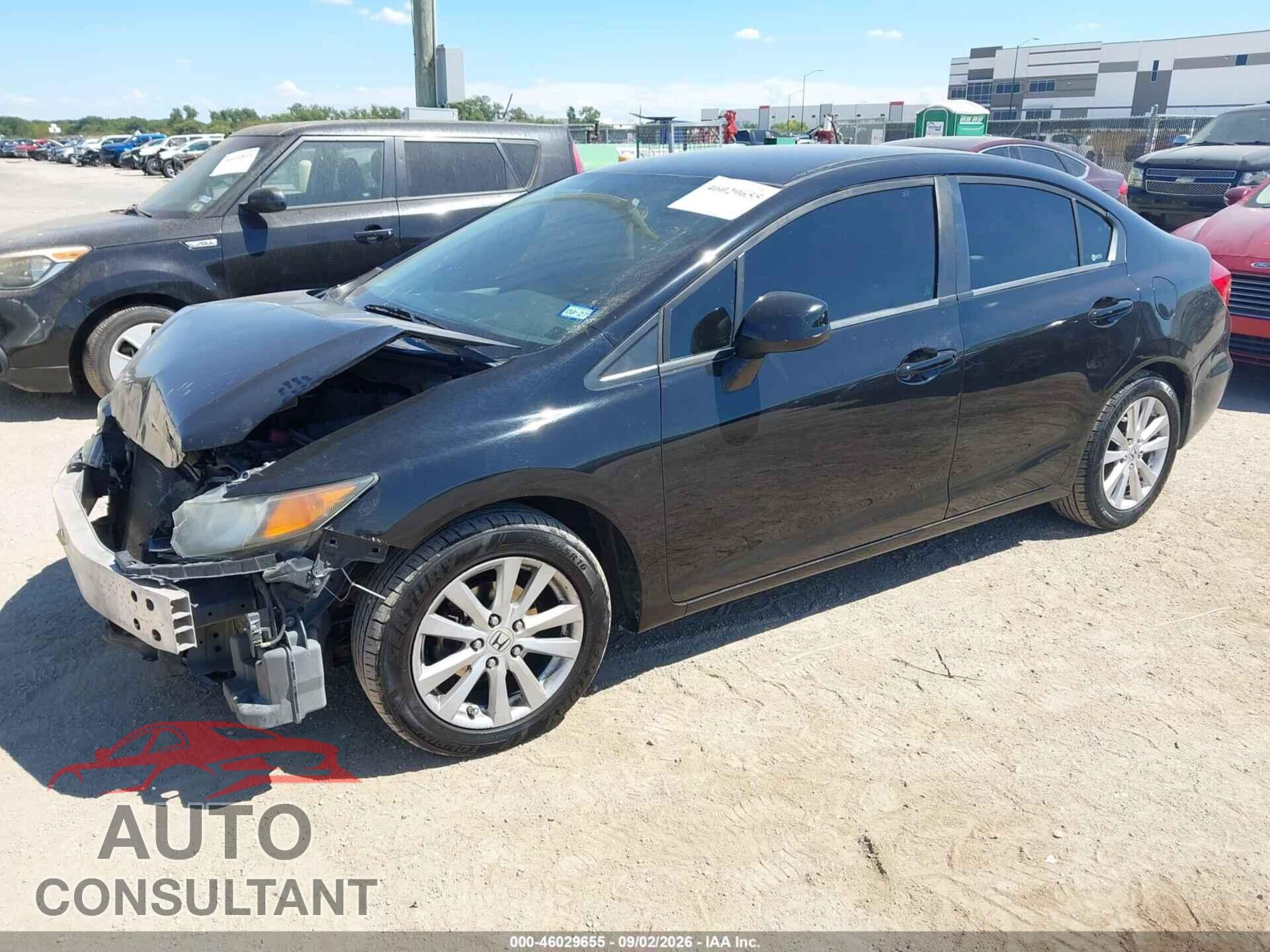 HONDA CIVIC 2012 - 19XFB2F50CE078146