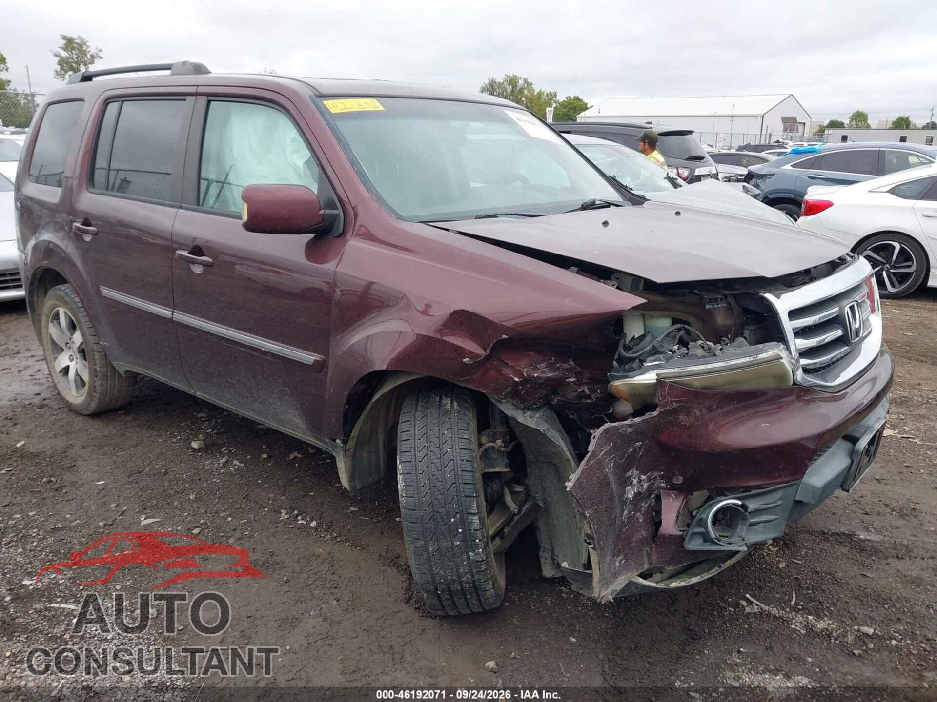 HONDA PILOT 2012 - 5FNYF4H95CB071258