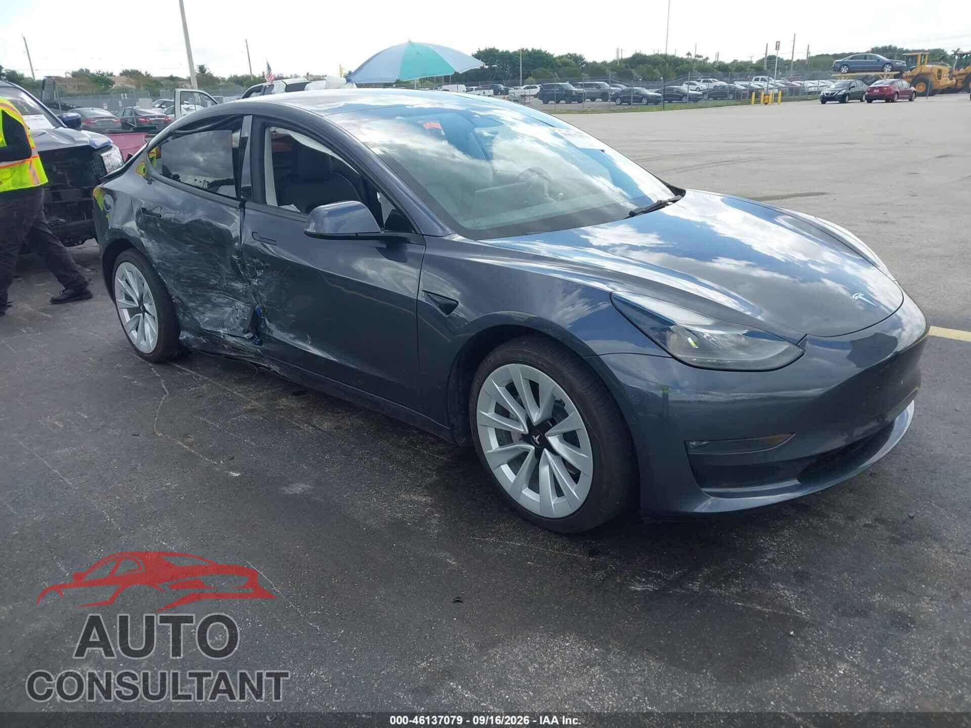 TESLA MODEL 3 2022 - 5YJ3E1EB7NF247202