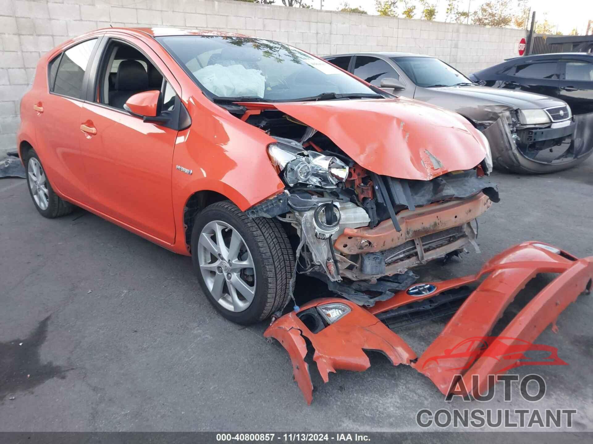 TOYOTA PRIUS C 2012 - JTDKDTB30C1002433