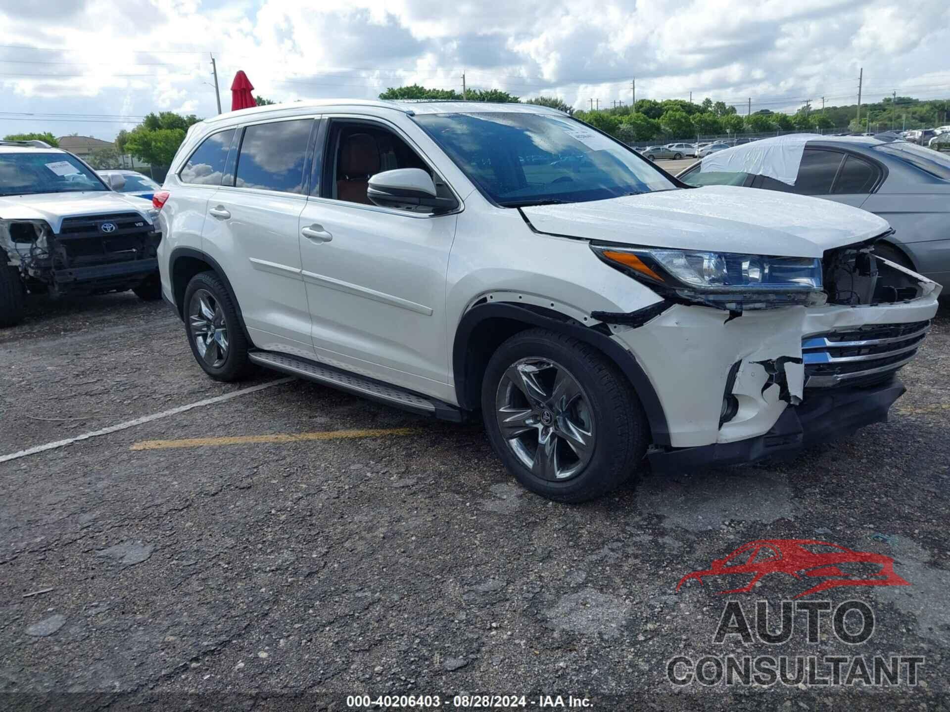 TOYOTA HIGHLANDER 2018 - 5TDYZRFH6JS264641