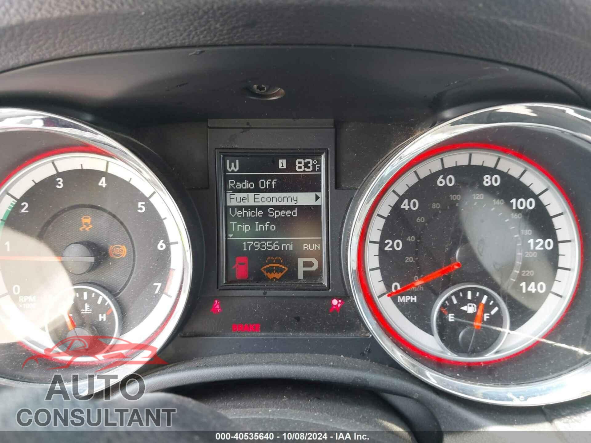 DODGE DURANGO 2013 - 1C4RDJAG8DC527687