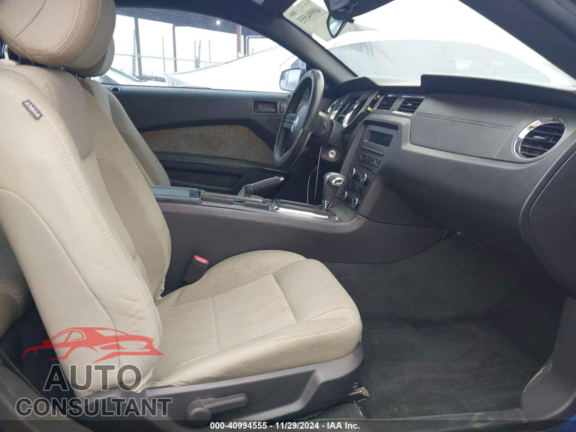 FORD MUSTANG 2012 - 1ZVBP8AM8C5249784