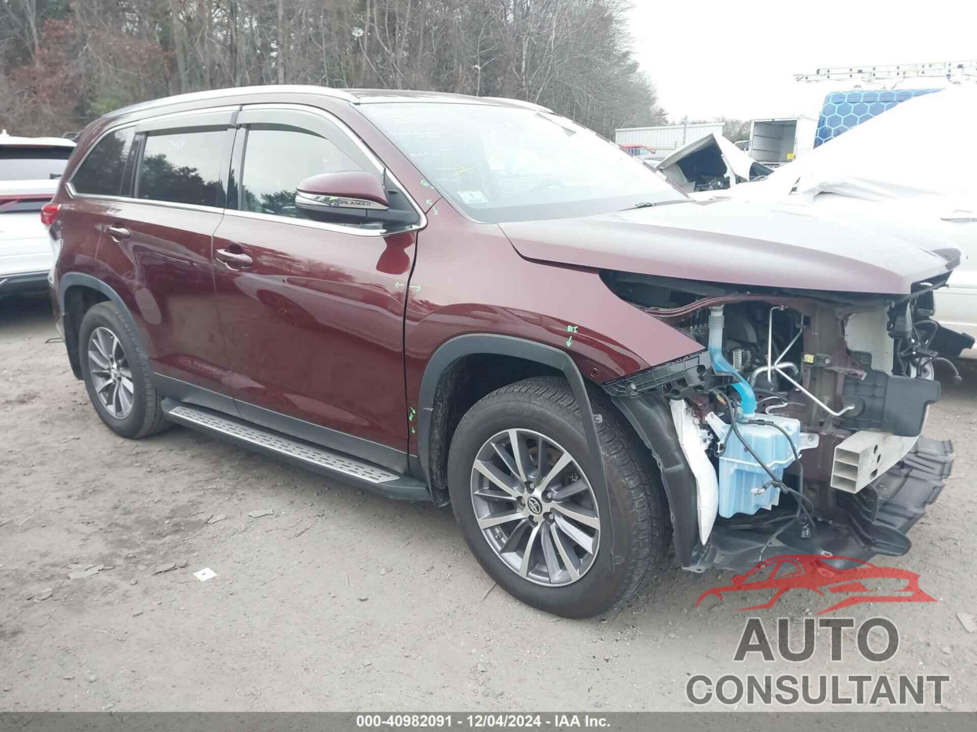 TOYOTA HIGHLANDER 2019 - 5TDJZRFH8KS983165