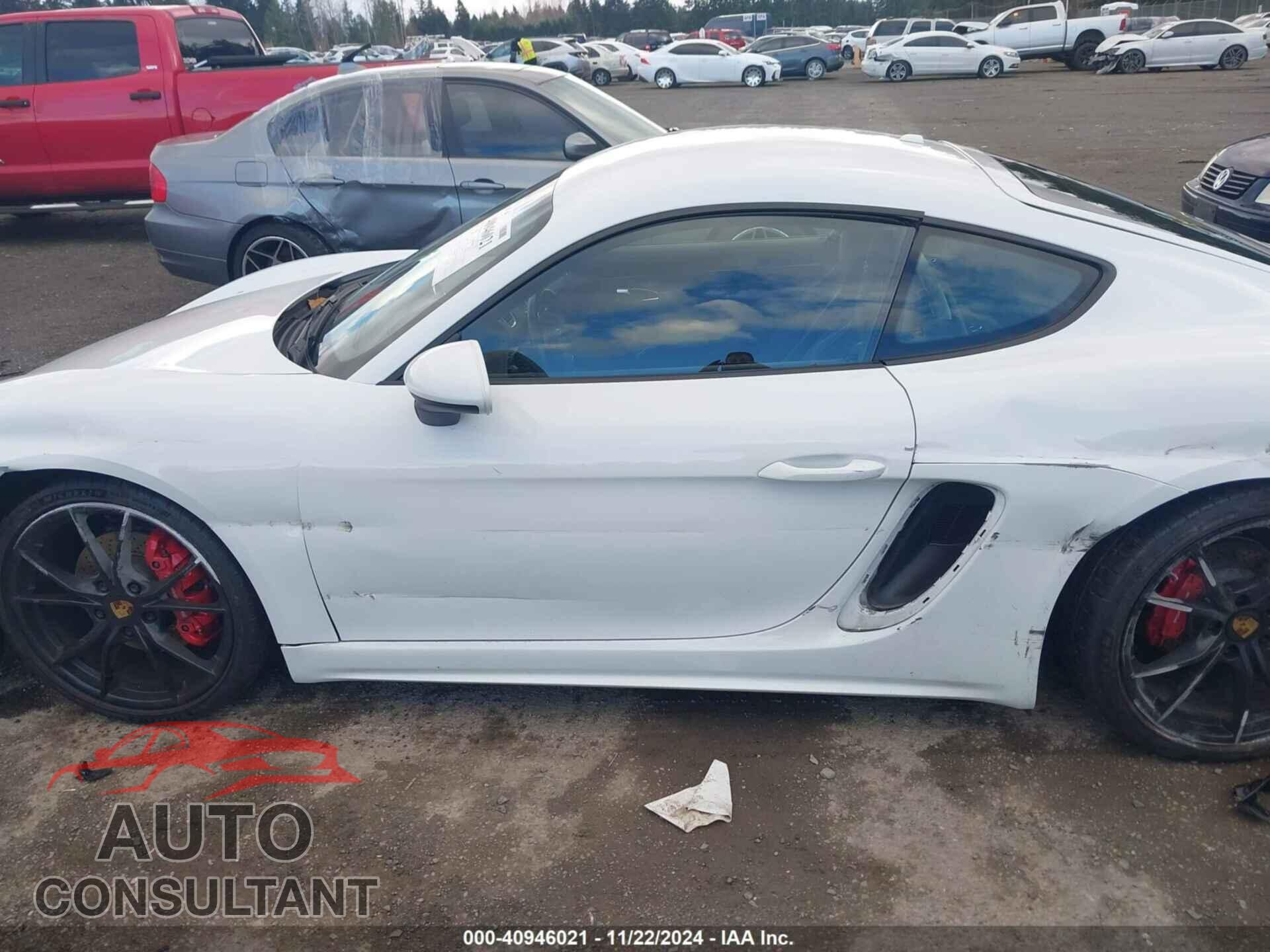 PORSCHE 718 CAYMAN 2018 - WP0AB2A85JS278512