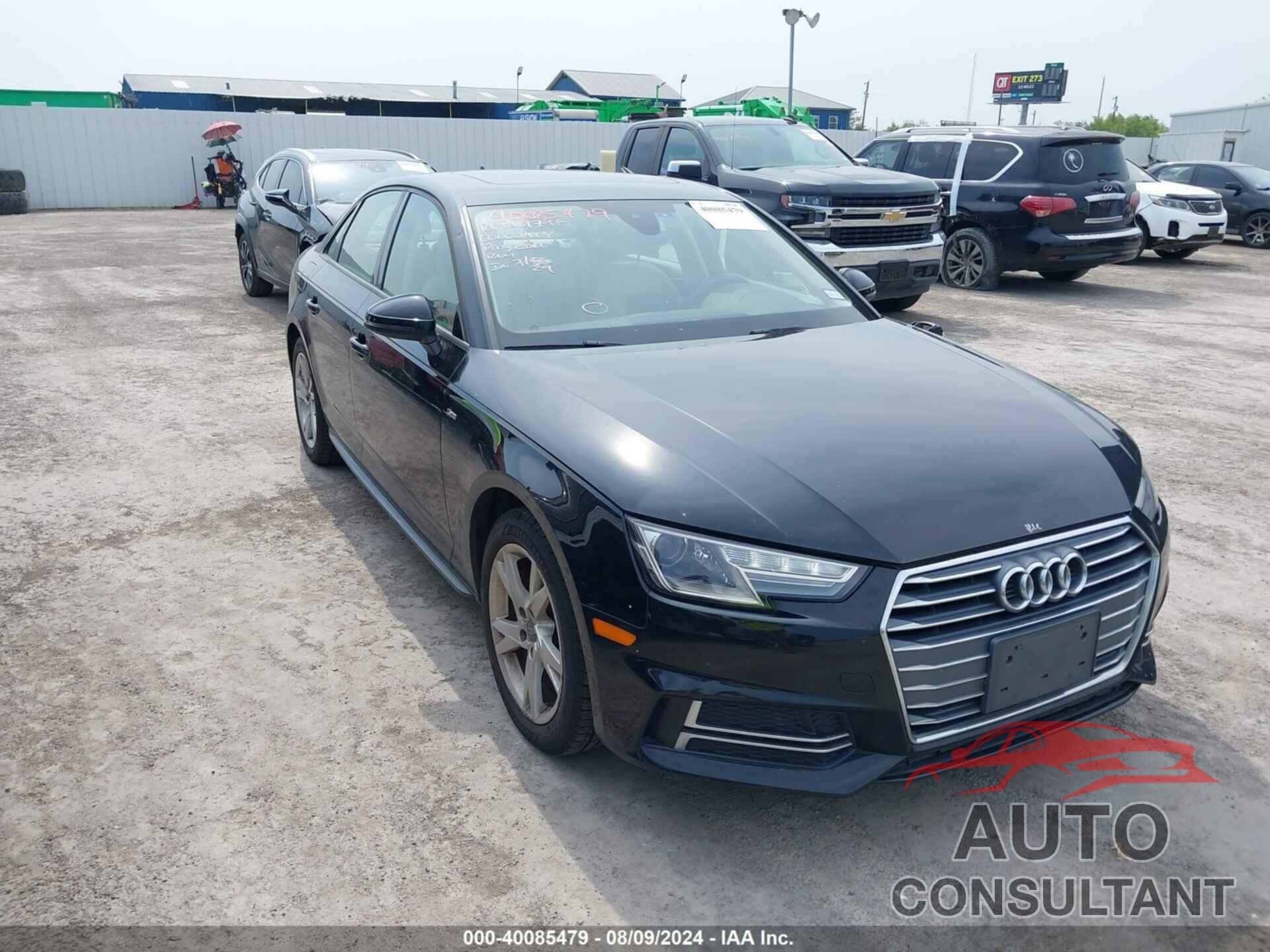 AUDI A4 2018 - WAUKMAF4XJA061846