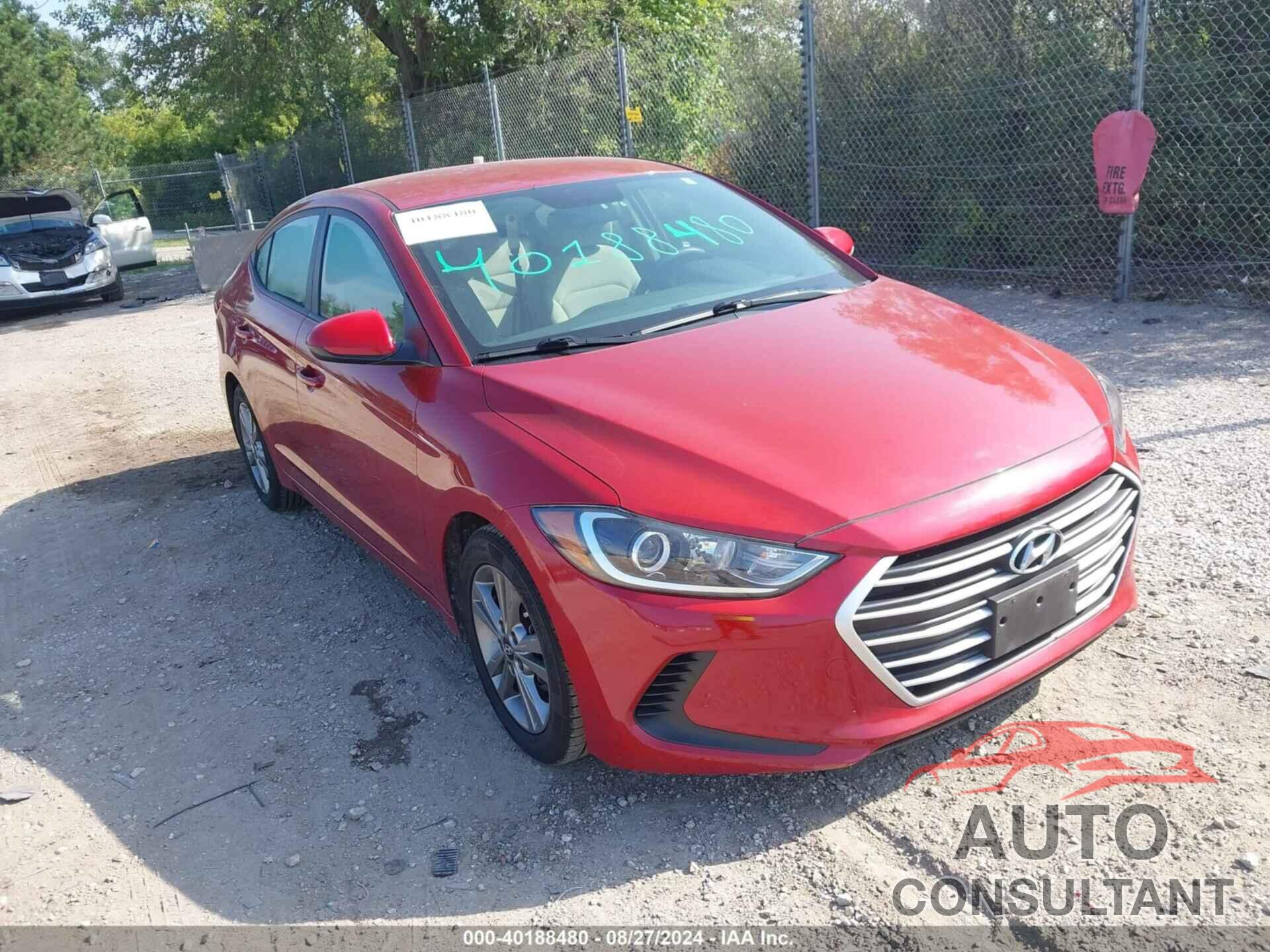 HYUNDAI ELANTRA 2017 - KMHD84LF0HU427695