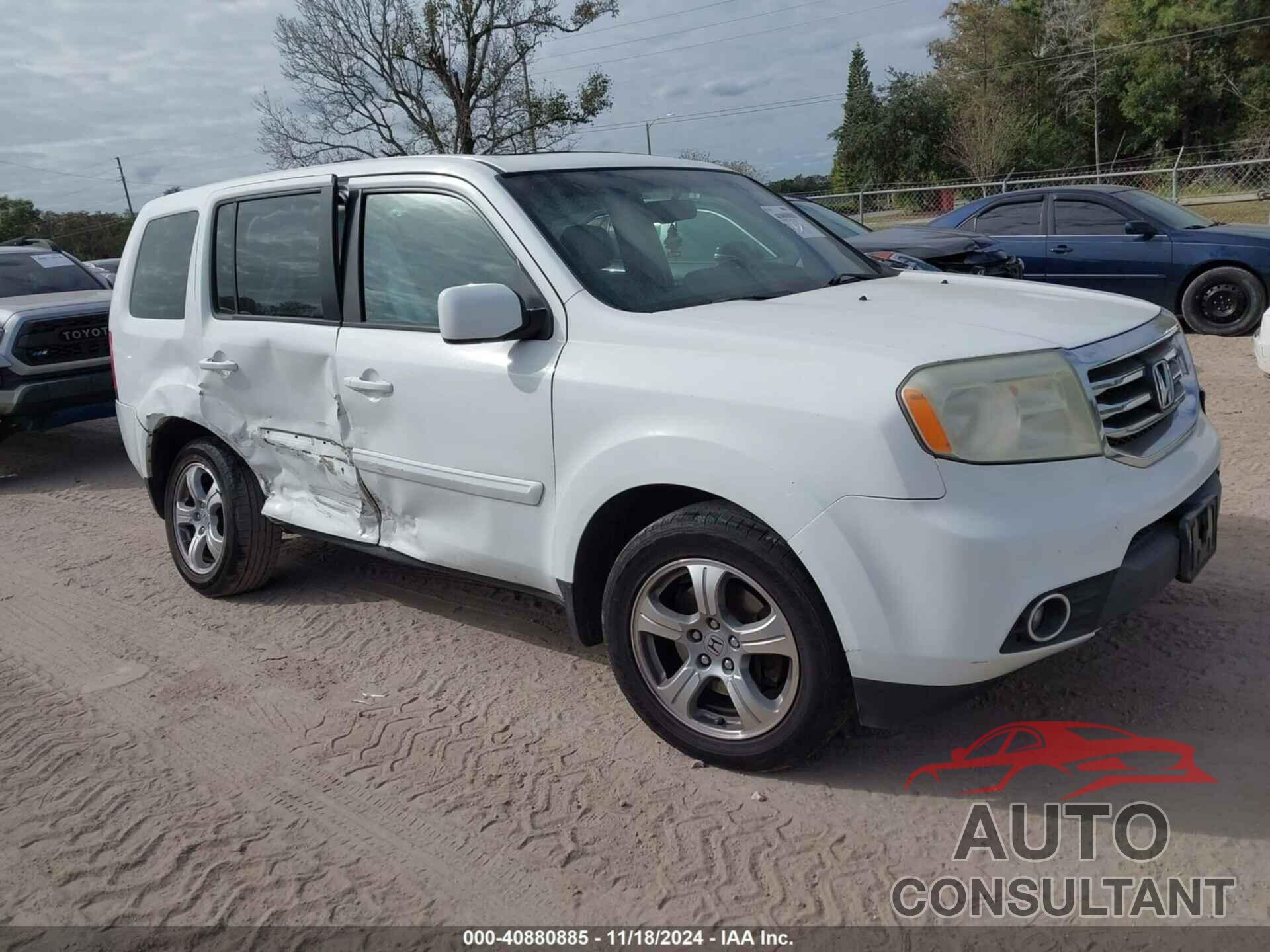 HONDA PILOT 2013 - 5FNYF3H70DB043832