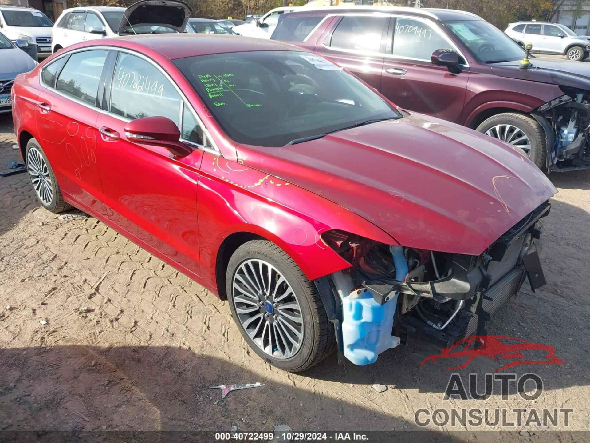 FORD FUSION 2017 - 3FA6P0T97HR283157