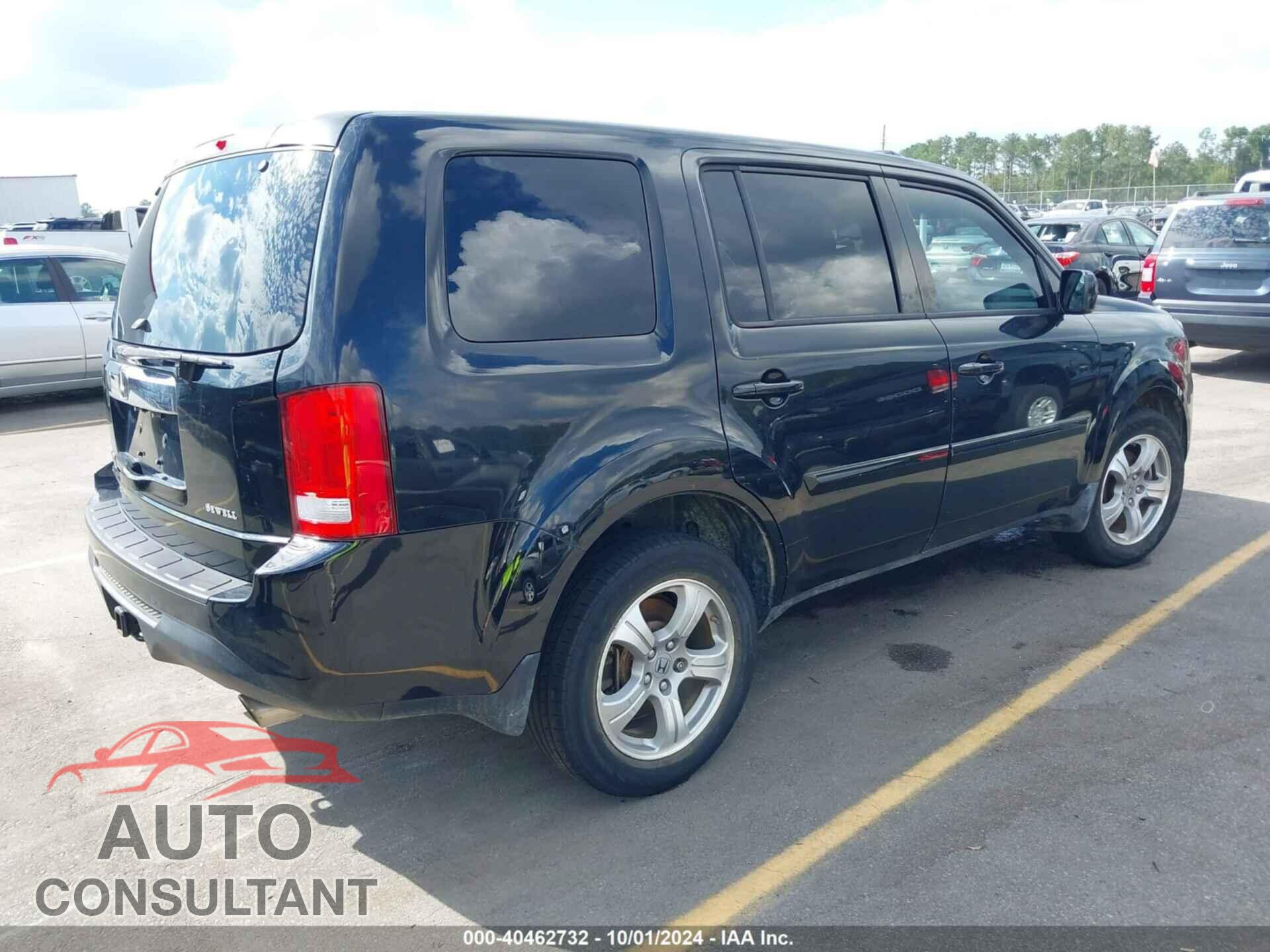 HONDA PILOT 2012 - 5FNYF3H79CB013923