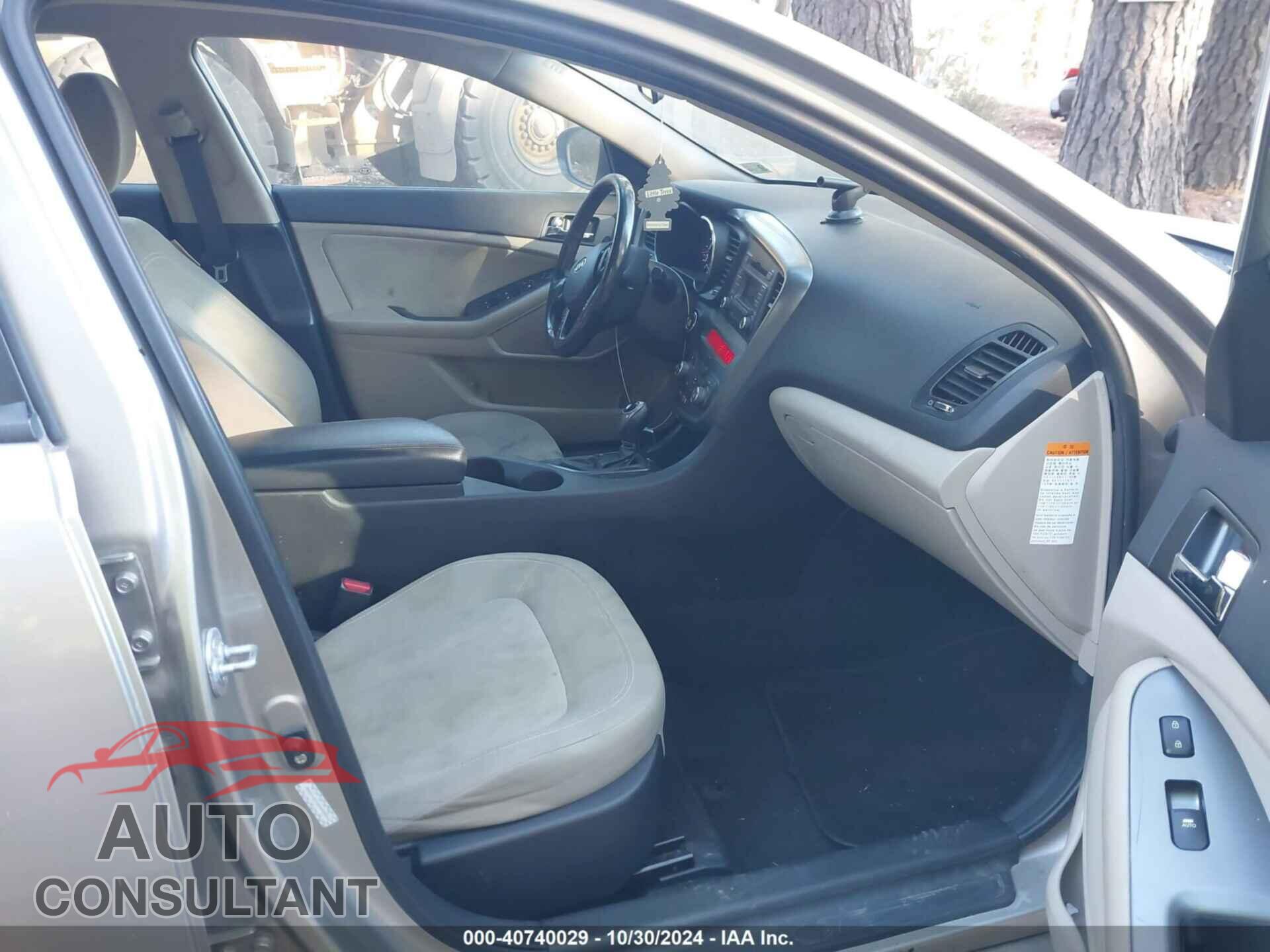 KIA OPTIMA HYBRID 2012 - KNAGM4ADXC5014066