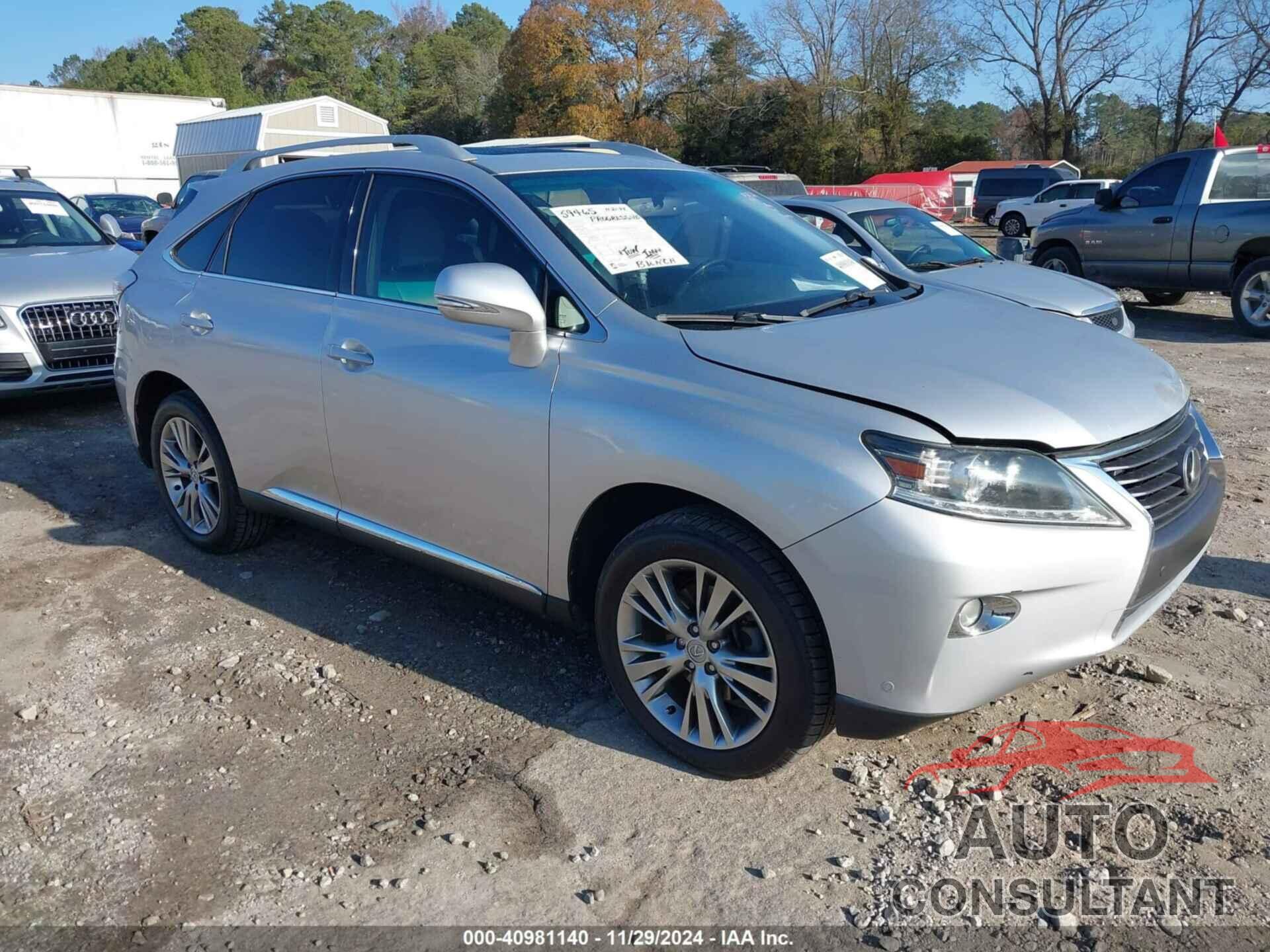 LEXUS RX 350 2013 - 2T2ZK1BA5DC122079