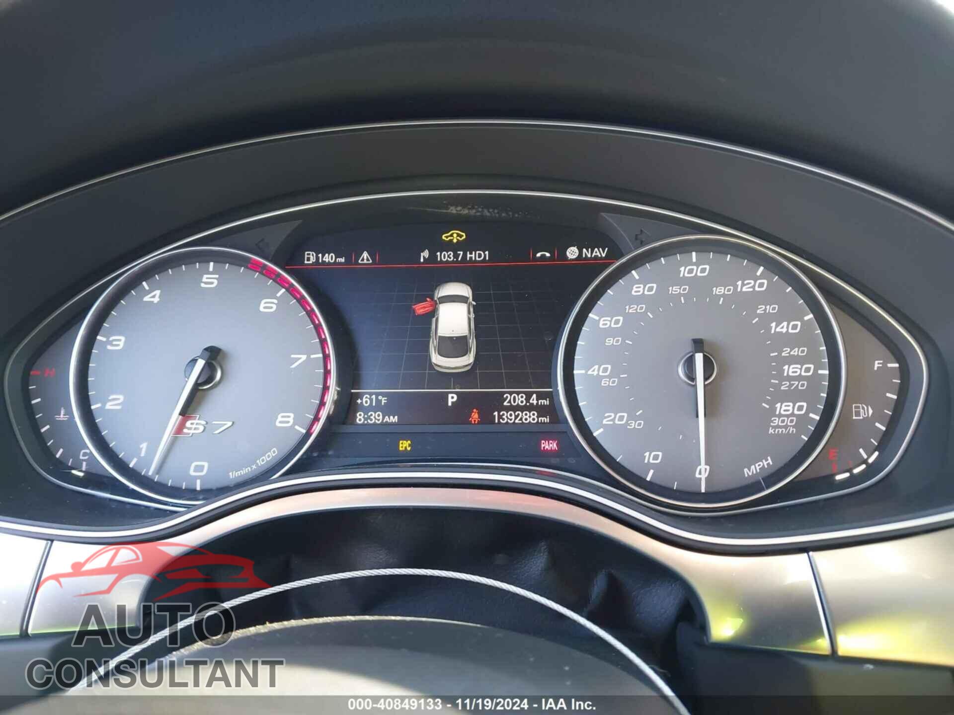 AUDI S7 2013 - WAUW2AFC3DN037593