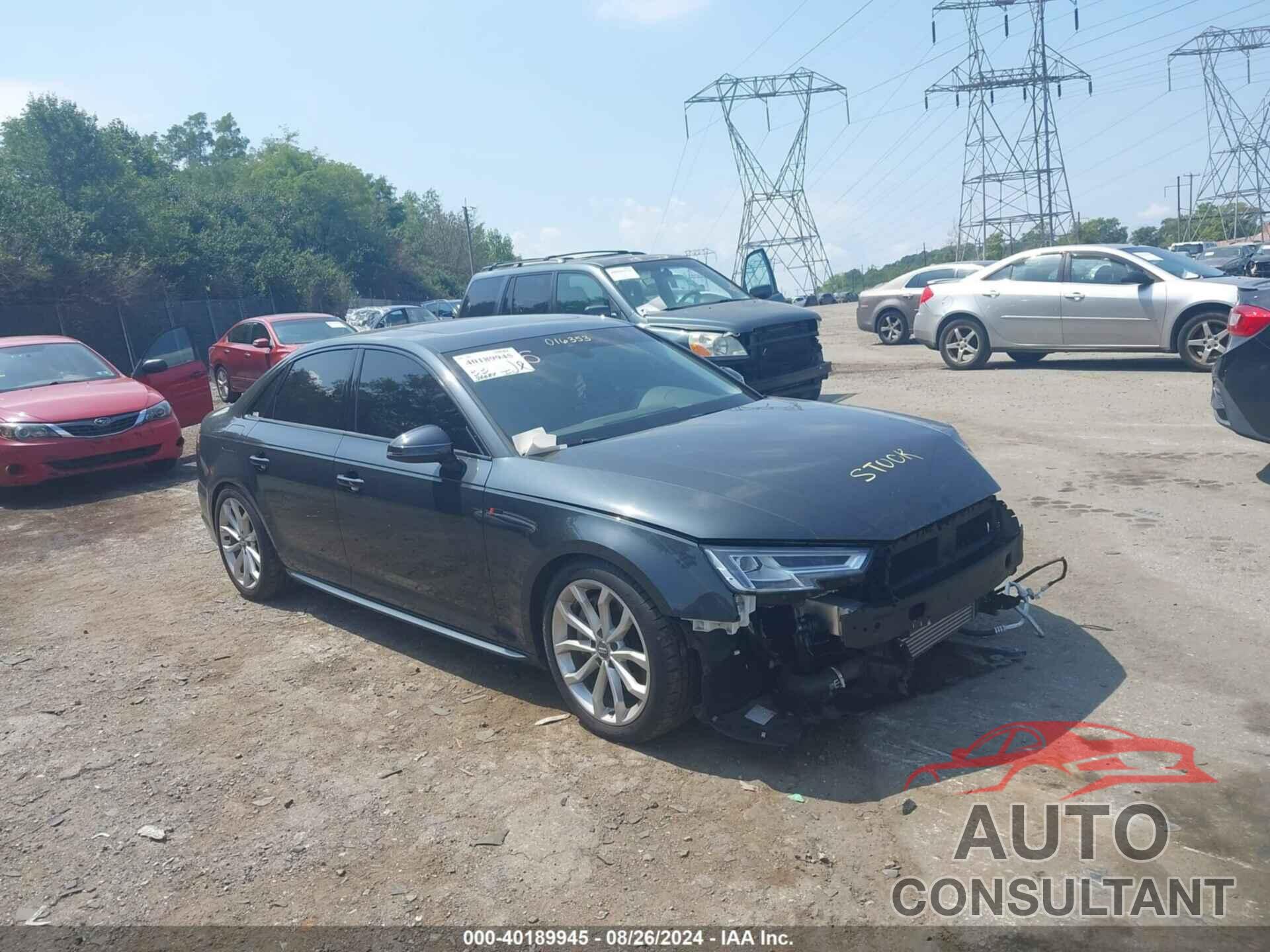 AUDI A4 2019 - WAUENAF49KN016353