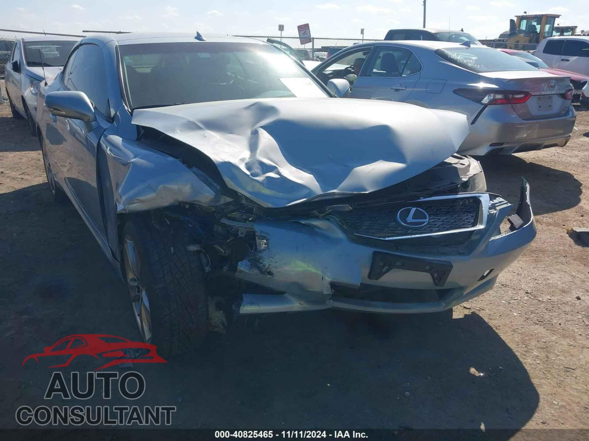 LEXUS IS 250C 2012 - JTHFF2C21C2522774