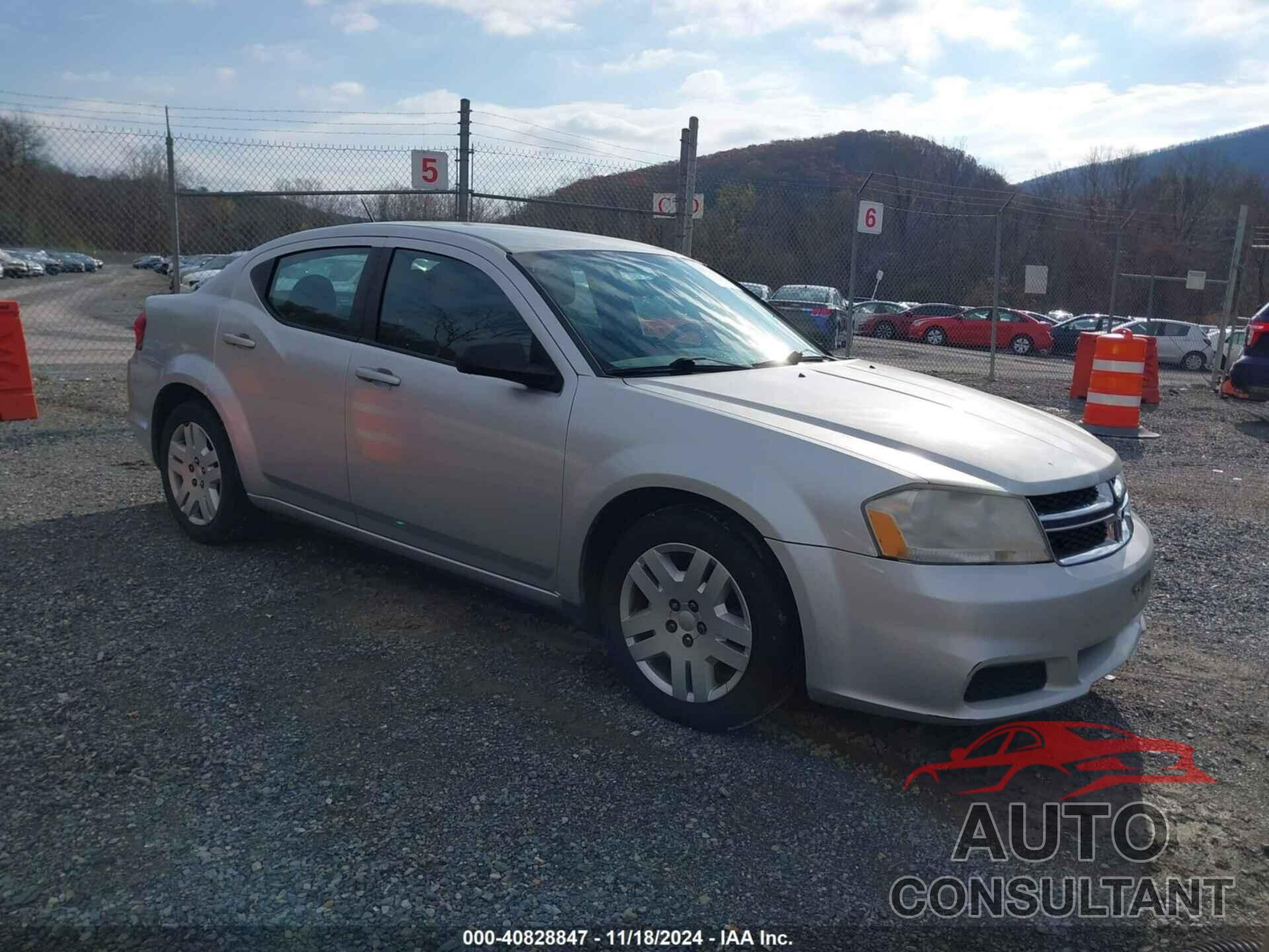 DODGE AVENGER 2012 - 1C3CDZAB4CN259527